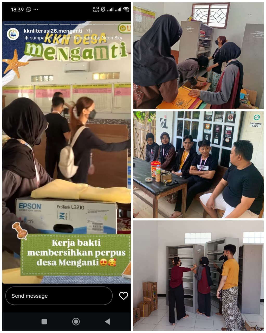 Pelaporan Hari ke-4 KKN Literasi Desa Menganti