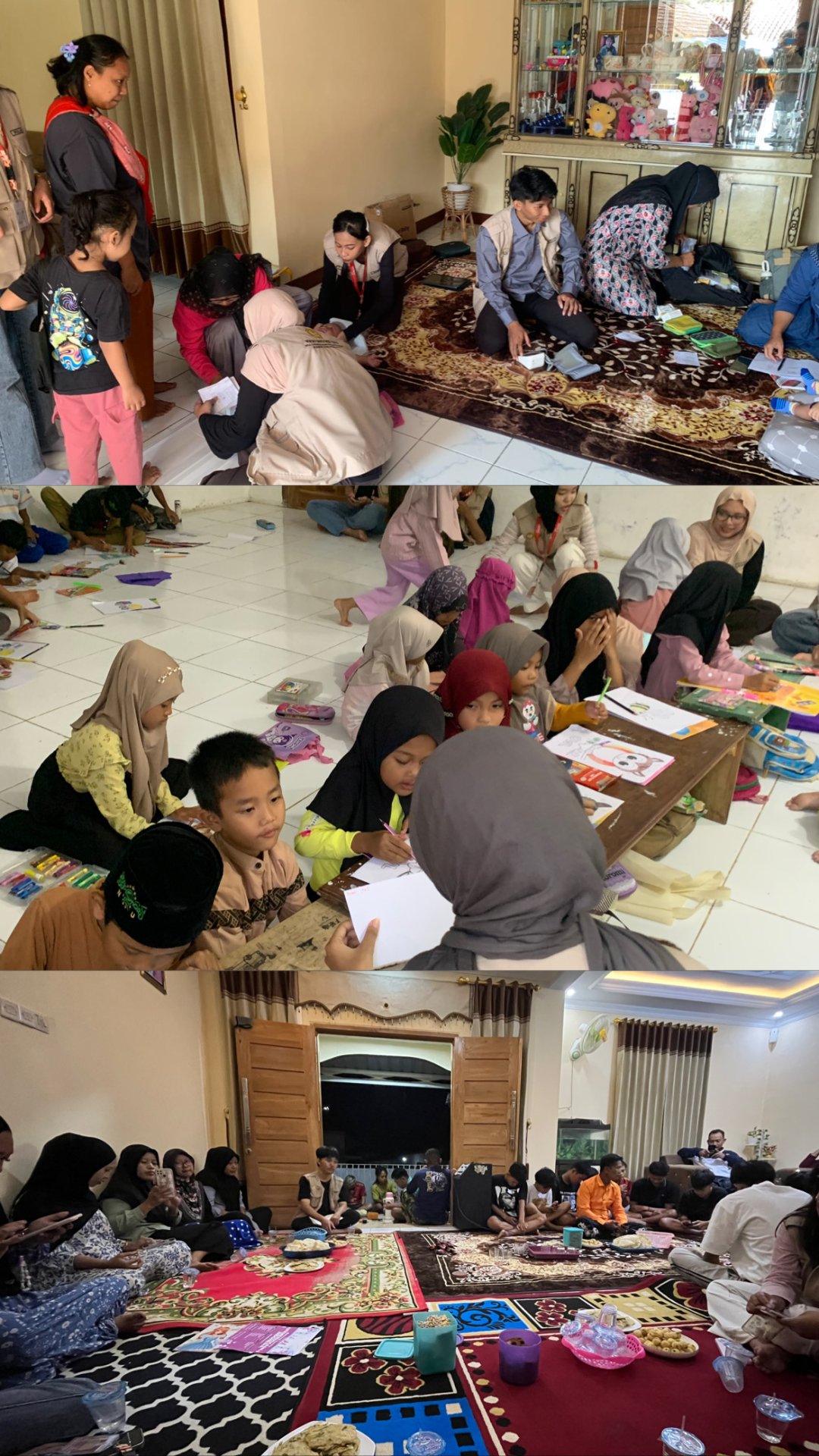 Kegiatan posyandu, Bimbel, dan Rapat bersama warga