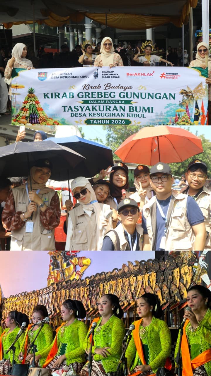 Mengikuti Tasyakuran Sedekah Bumi dan Pageleran Wayang Kulit Desa Kesugihan Kidul