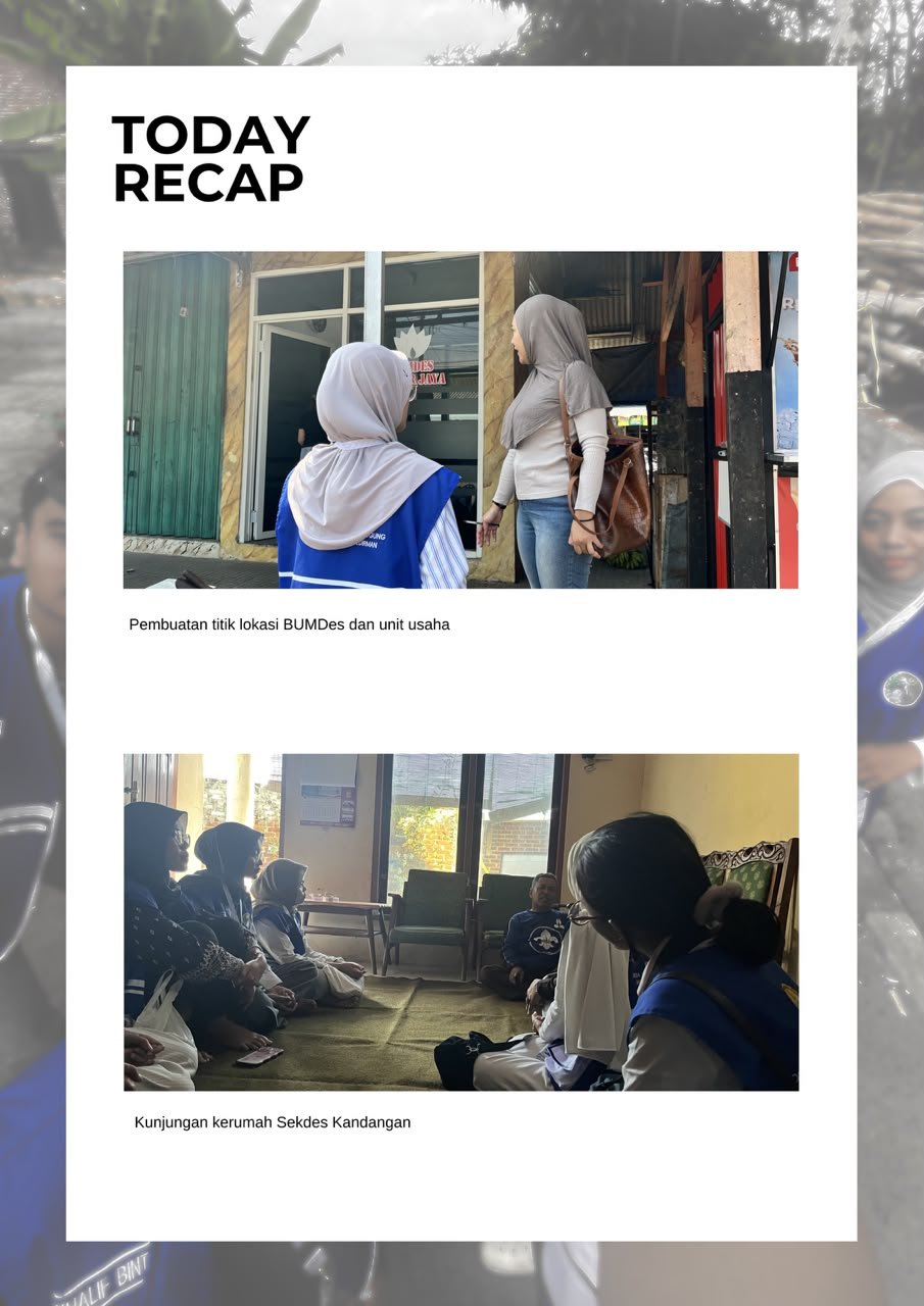 Pelaksanaan Pendampingan Digital BUMDes serta Observasi Kondisi Sosial Masyarakat Dusun Krajan 2