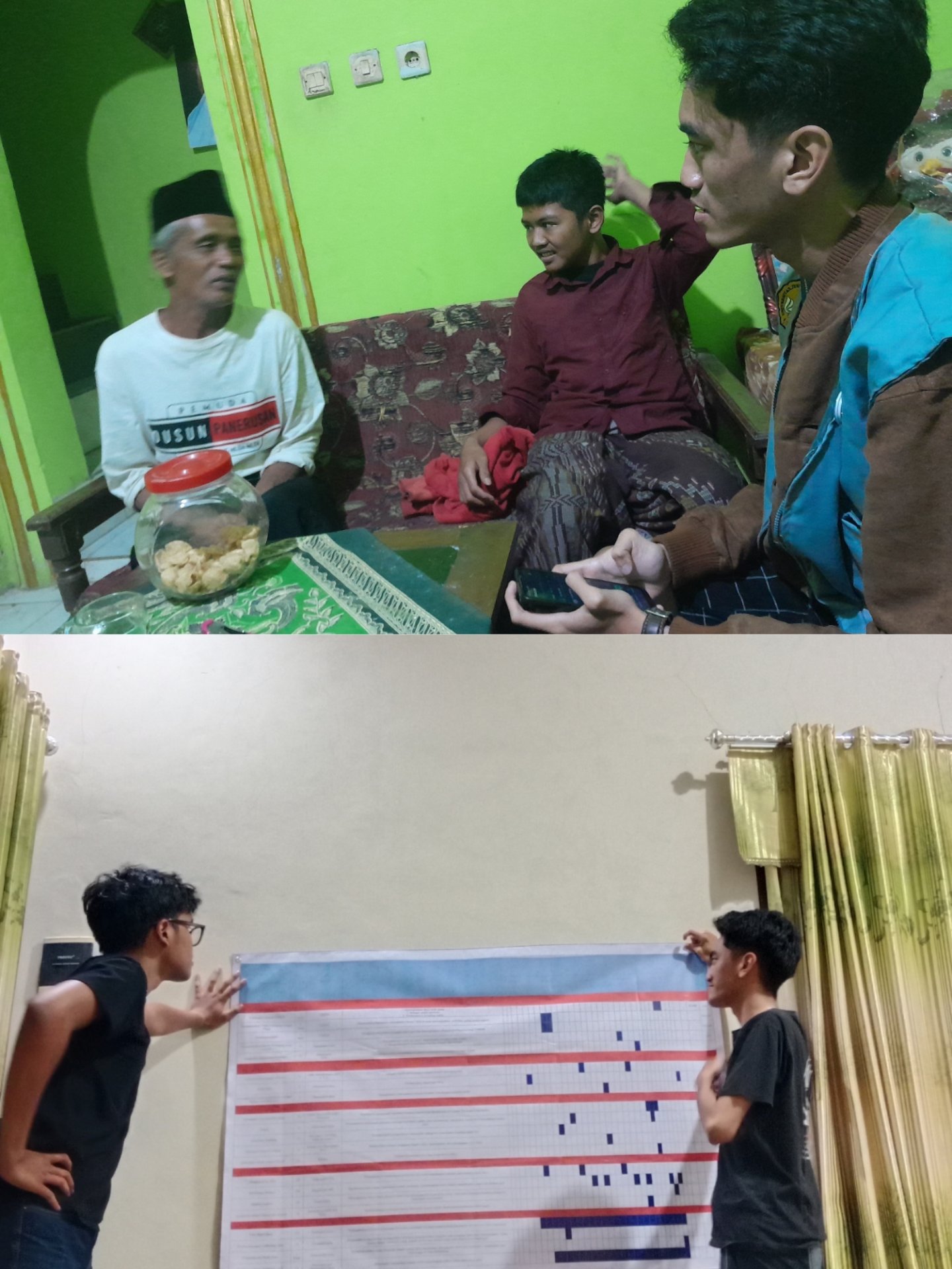 Survey ke Toko Kayu dan Pemasangan Banner Matriks Program Kerja KKN