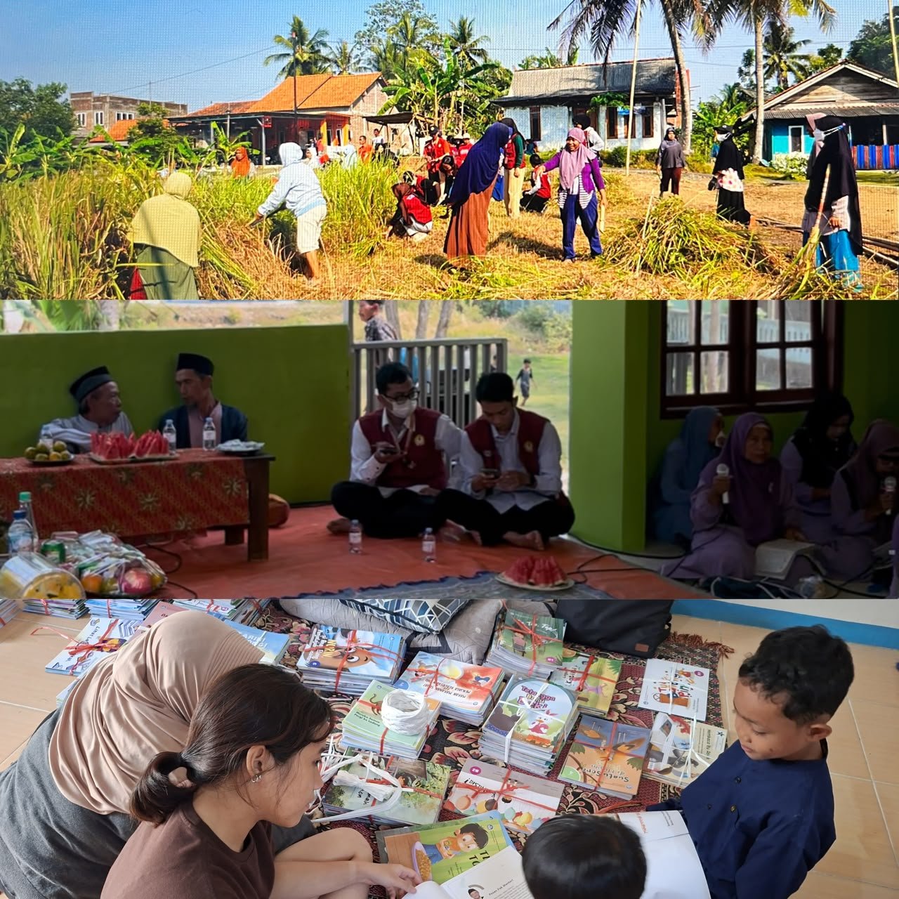 Pengabdian Masyarakat, Kerja Bakti dan Membantu Anak-anak Belajar Membaca (Hari Kelima)