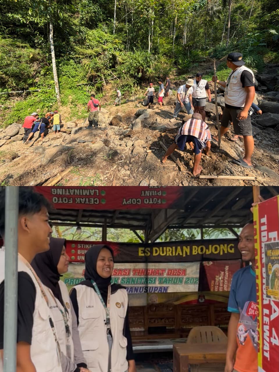 Kerja Bakti di Dusun 1 dan Kunjungan UMKM