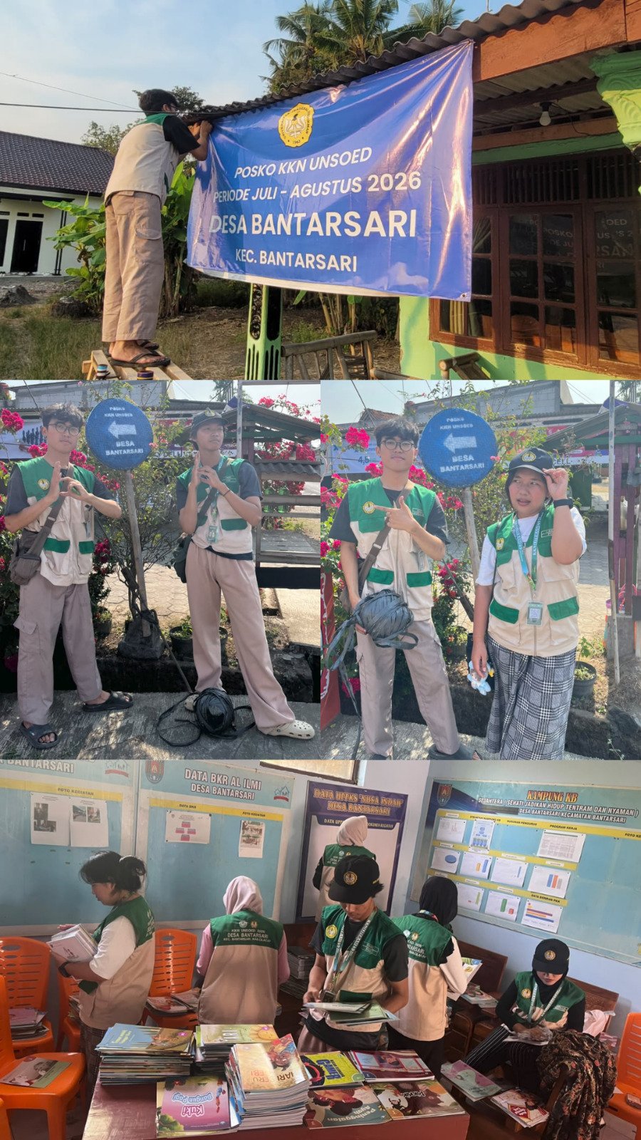 Pengelolaan Perpustakaan, Pemasangan Banner, dan Papan Penunjuk Arah