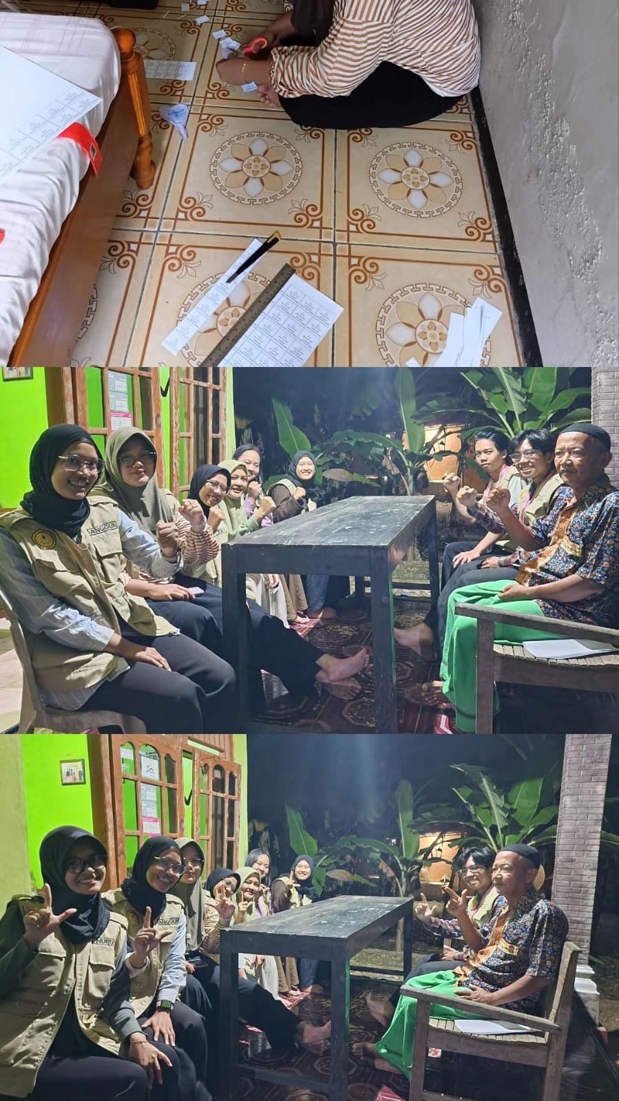 Inventarisasi Buku Koleksi Perpustakaan dan Silaturahmi ke Ketua RT 01 Desa Kemojing