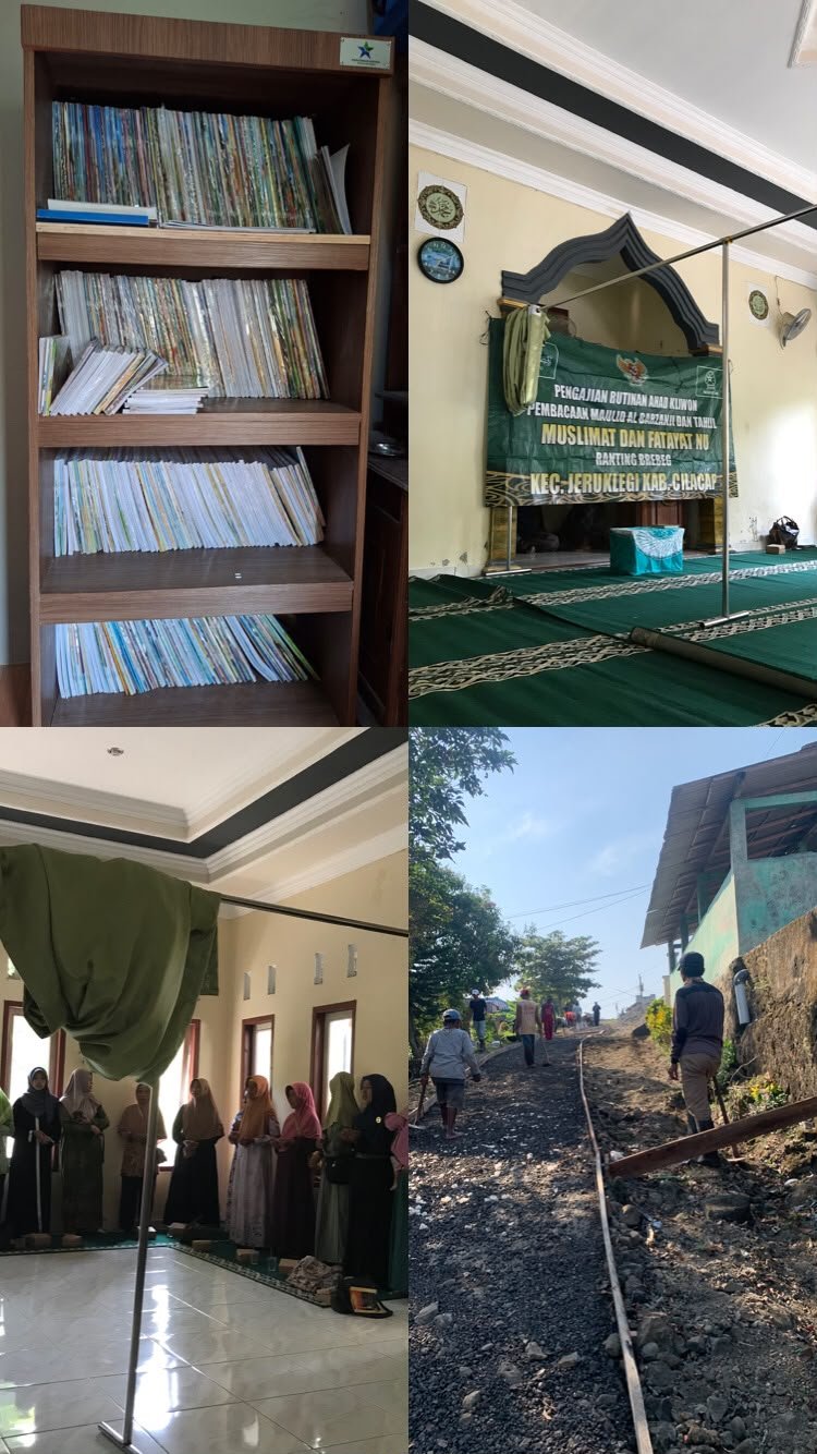 PENDATAAN PERPUSTAKAAN, LAYANAN PERPUSTAKAAN, KERJA BAKTI, DAN MENGHADIRI PENGAJIAN MUSLIMAT