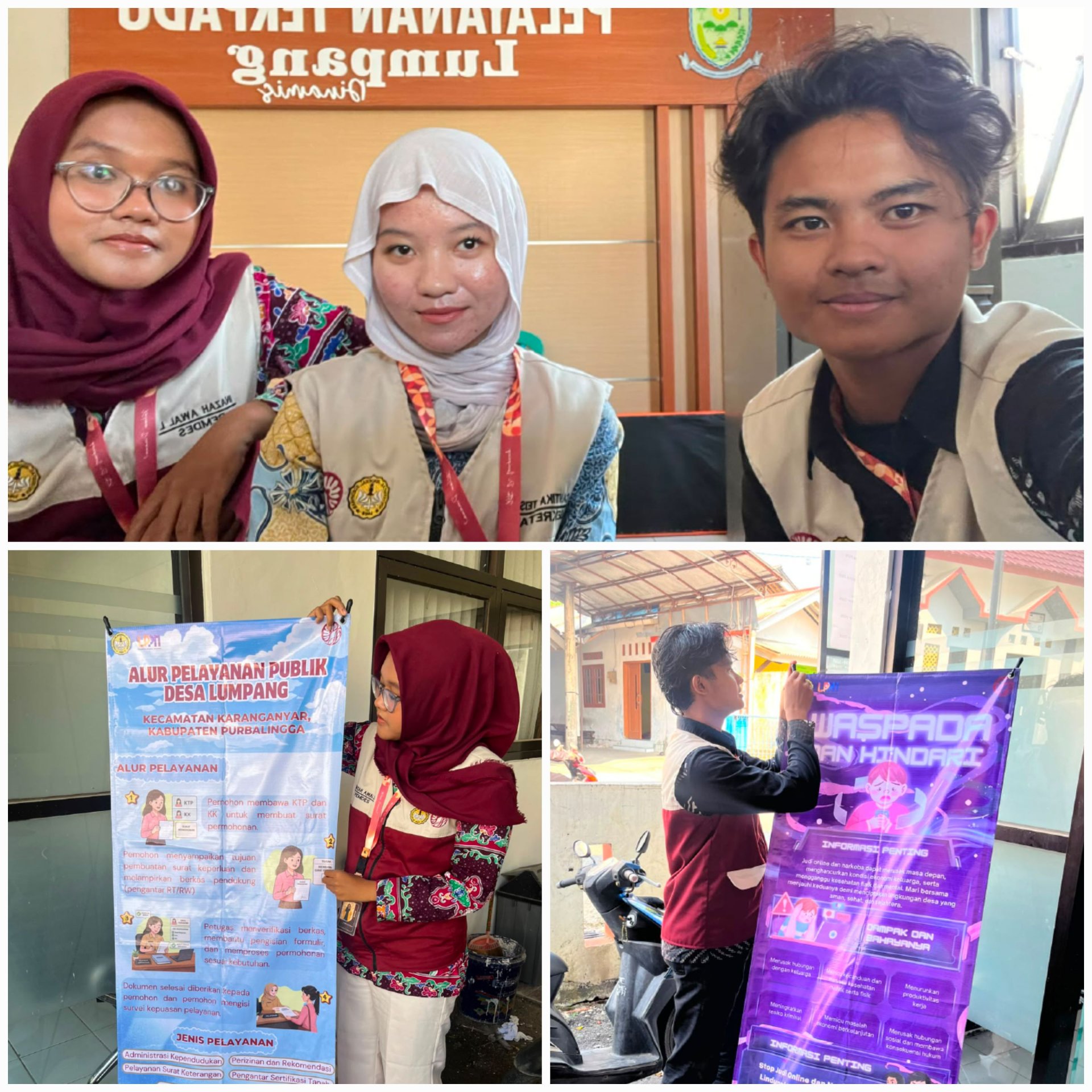Piket Desa dan Pemasangan Banner Pelayanan Publik & Edukasi Masyarakat
