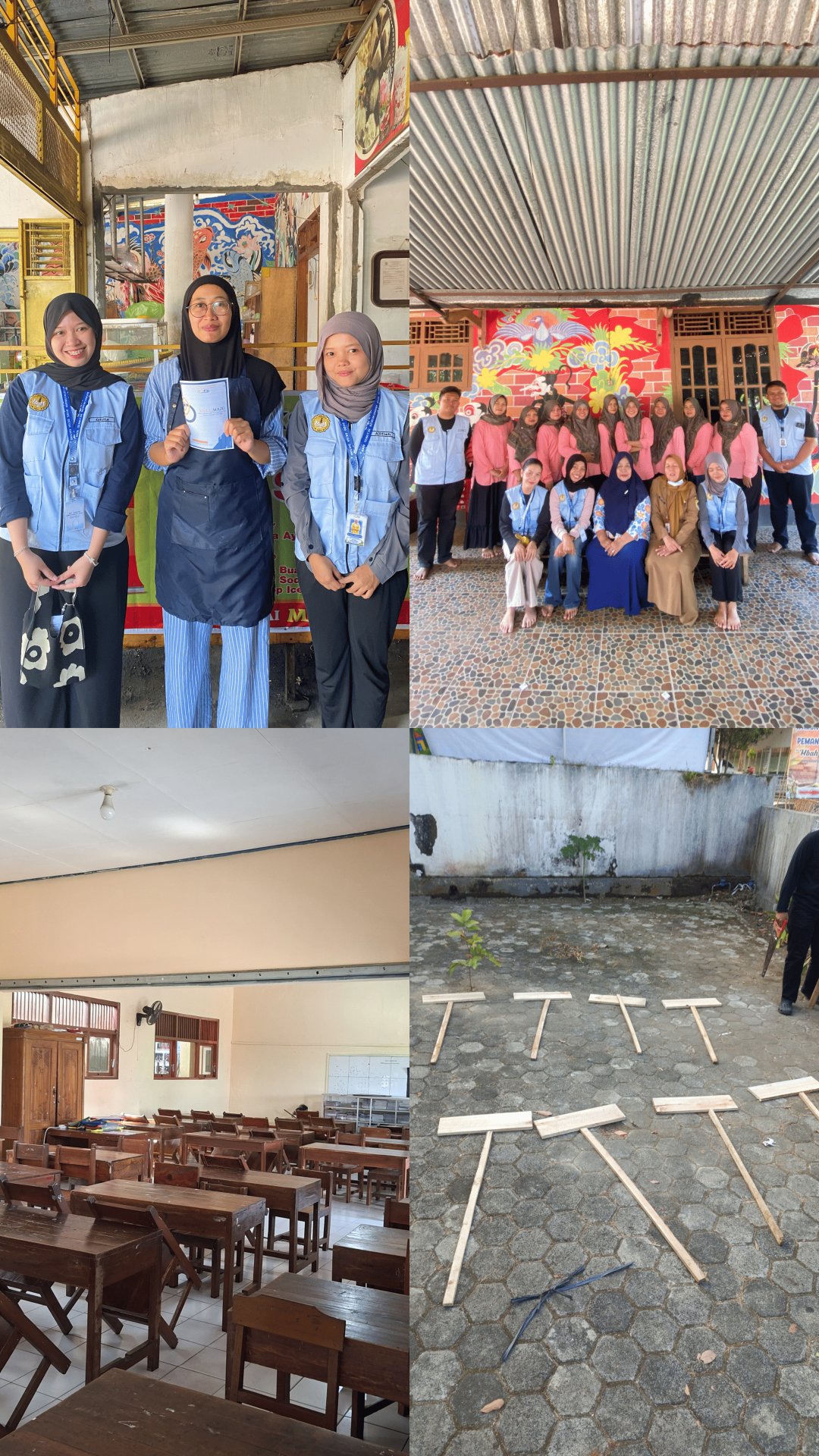 Pelaksanaan Program Kerja Layanan Digital UMKM, Layanan Kesehatan Posyandu, Penyusunan Buku DESTANA, Koordinasi Edukasi Kebencanaan & Lingkungan Sekolah, serta Pembuatan Rambu Evakuasi