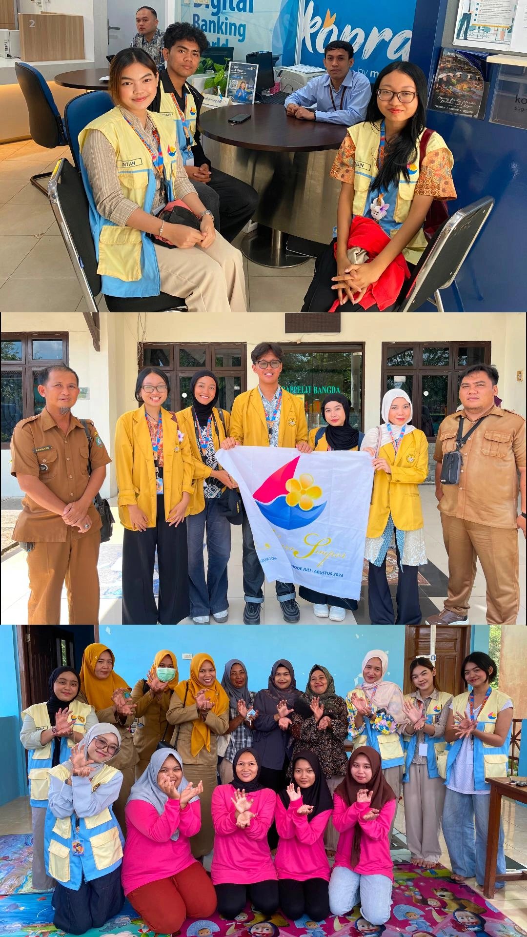 Penerimaan Mahasiswa KKN Nusa Persada di Bapperida & Pelaksaan Pendampingan Posyandu