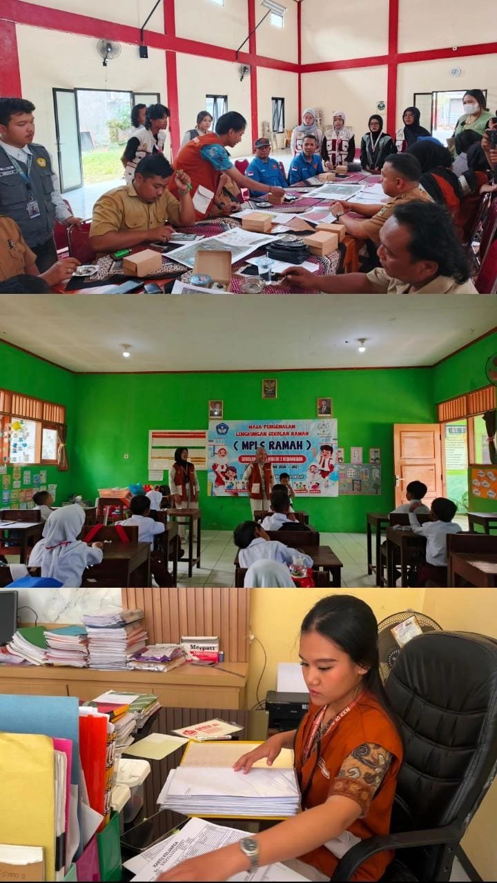 Membantu Kegiatan MPLS SD Negeri 2 Kebanggan, Forum Group Discussion 1, dan Piket Rutin Desa