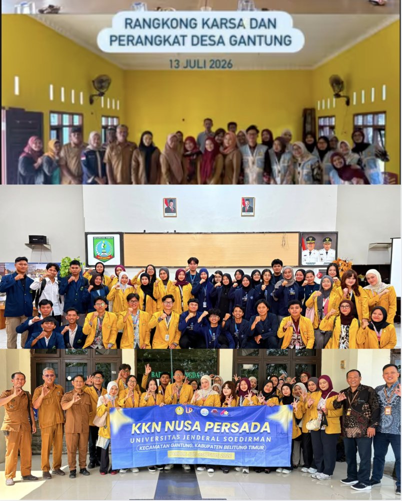 Penerimaan di Bapperida Kecamatan Gantong dan Kantor Desa Gantong