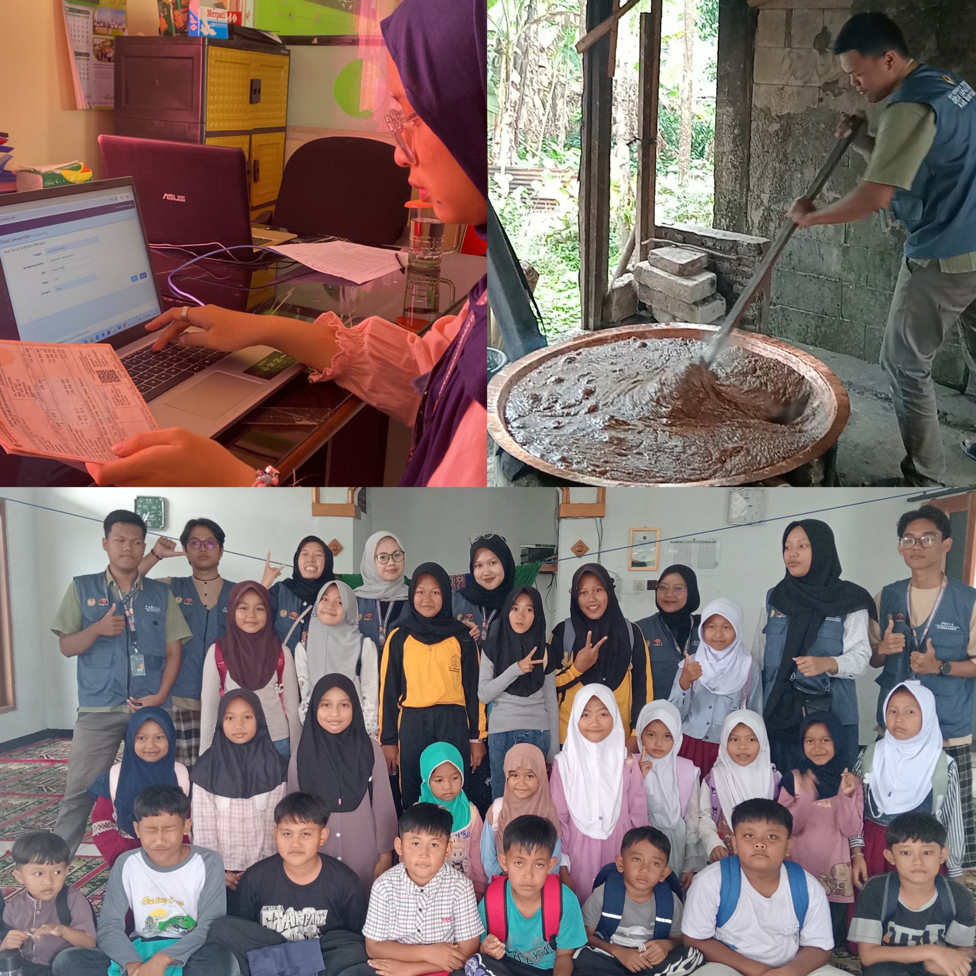 Membantu Pelayanan di Kantor Desa dan Mengajar TPQ