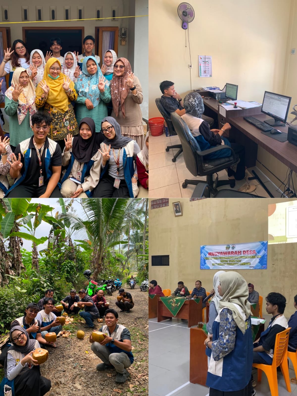 Piket Ke Posyandu, Piket Balaidesa, Survey Kebencanaan, dan Pemaparan Program Kerja