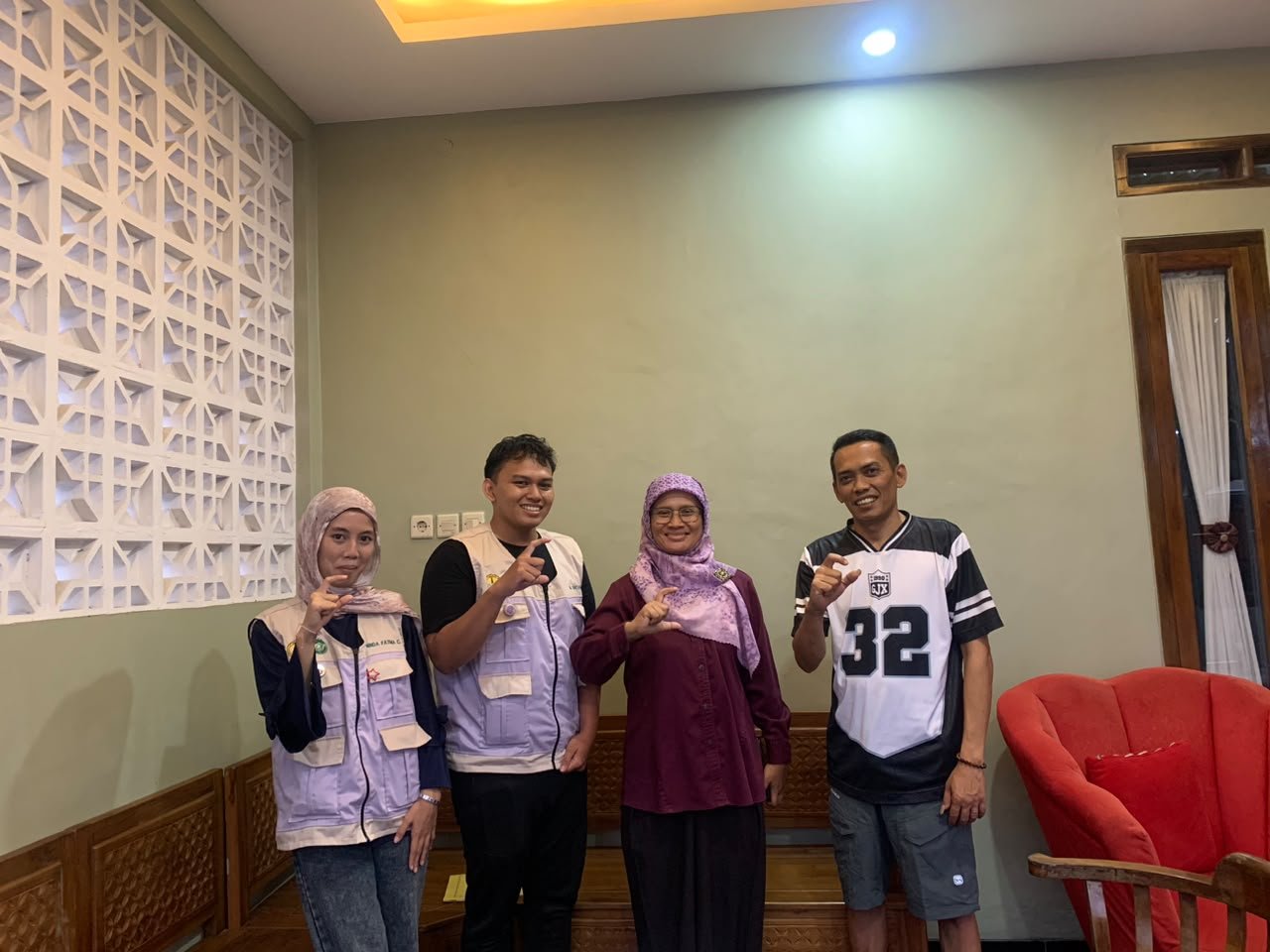 Kunjungan Kepala Desa bersama Dosen Pembimbing Lapangan (DPL)