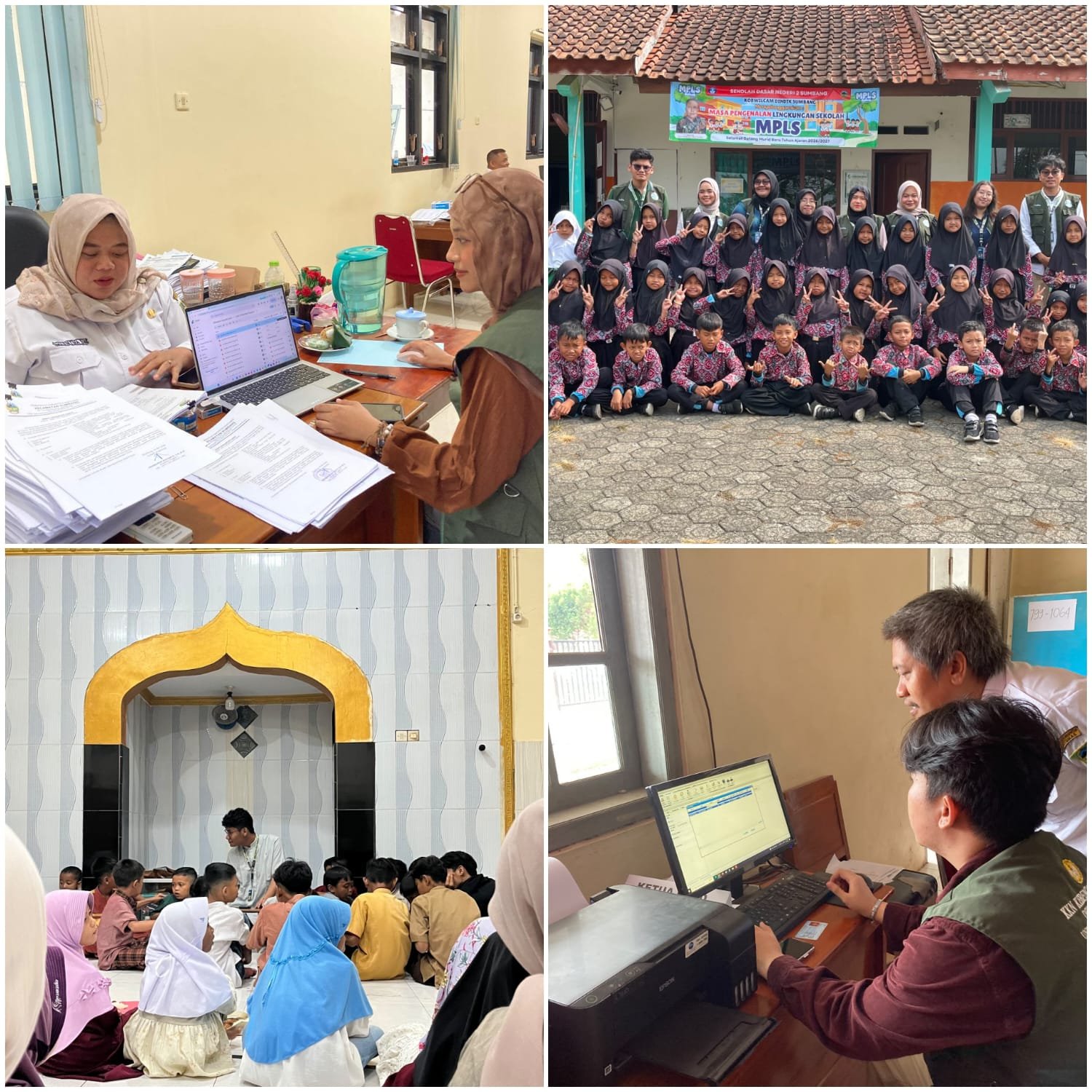 Pelaksanaan Program Edukasi mitigasi kebencanaan, piket desa, dan pendampingan kegiatan TPQ