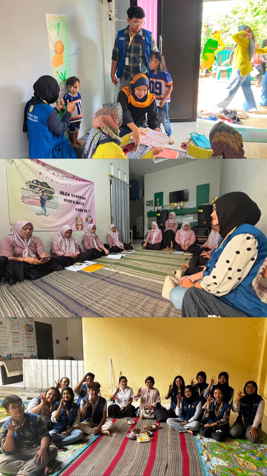 Kegiatan PKK RT 2 RW 2, Posyandu LIP Mahkota Dewa 2, dan Kunjungan DPL Ke Posko KKN Tematik 14 Desa Kedungmalang