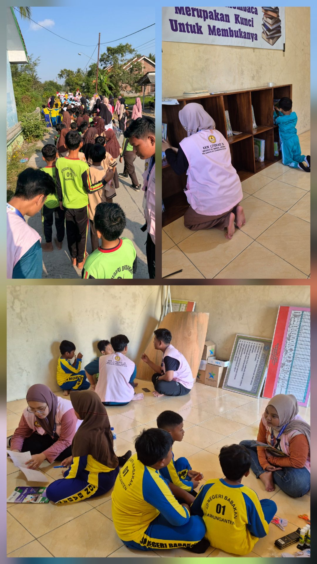 Parade drum band,  pengelolaan perpustakaan dan pelayanan perpustakaan