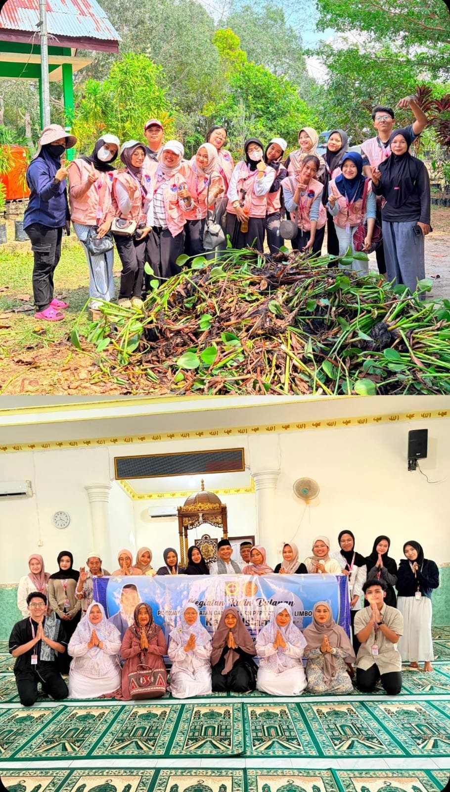 Day 7: Pembuatan Pupuk Kompos Eceng Gonfok & Kajian Rutin Bulanan