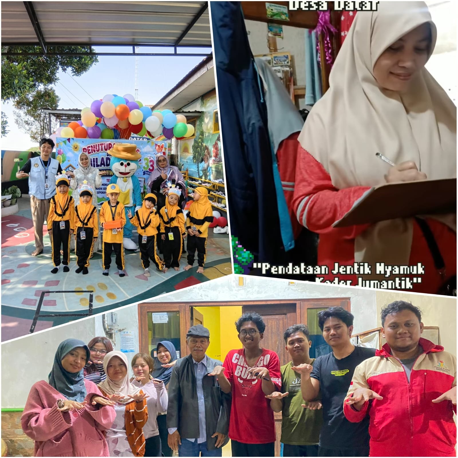 Mahasiswa KKN Laksanakan Edukasi Anak, Pemberantasan DBD, dan Monitoring Program di Desa Datar