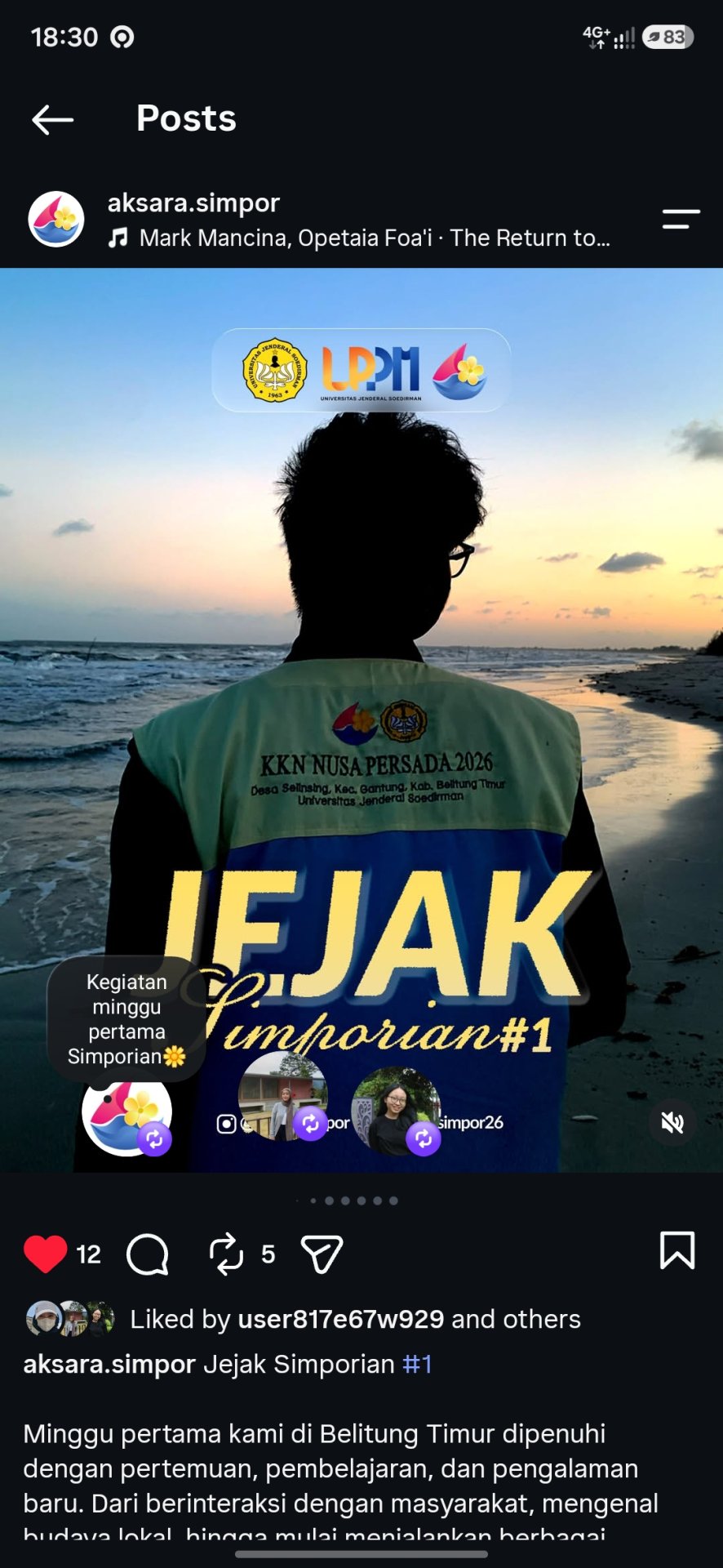Melakukan piket posko, upload recap 1 minggu, diskusi 1 minggu ke depan