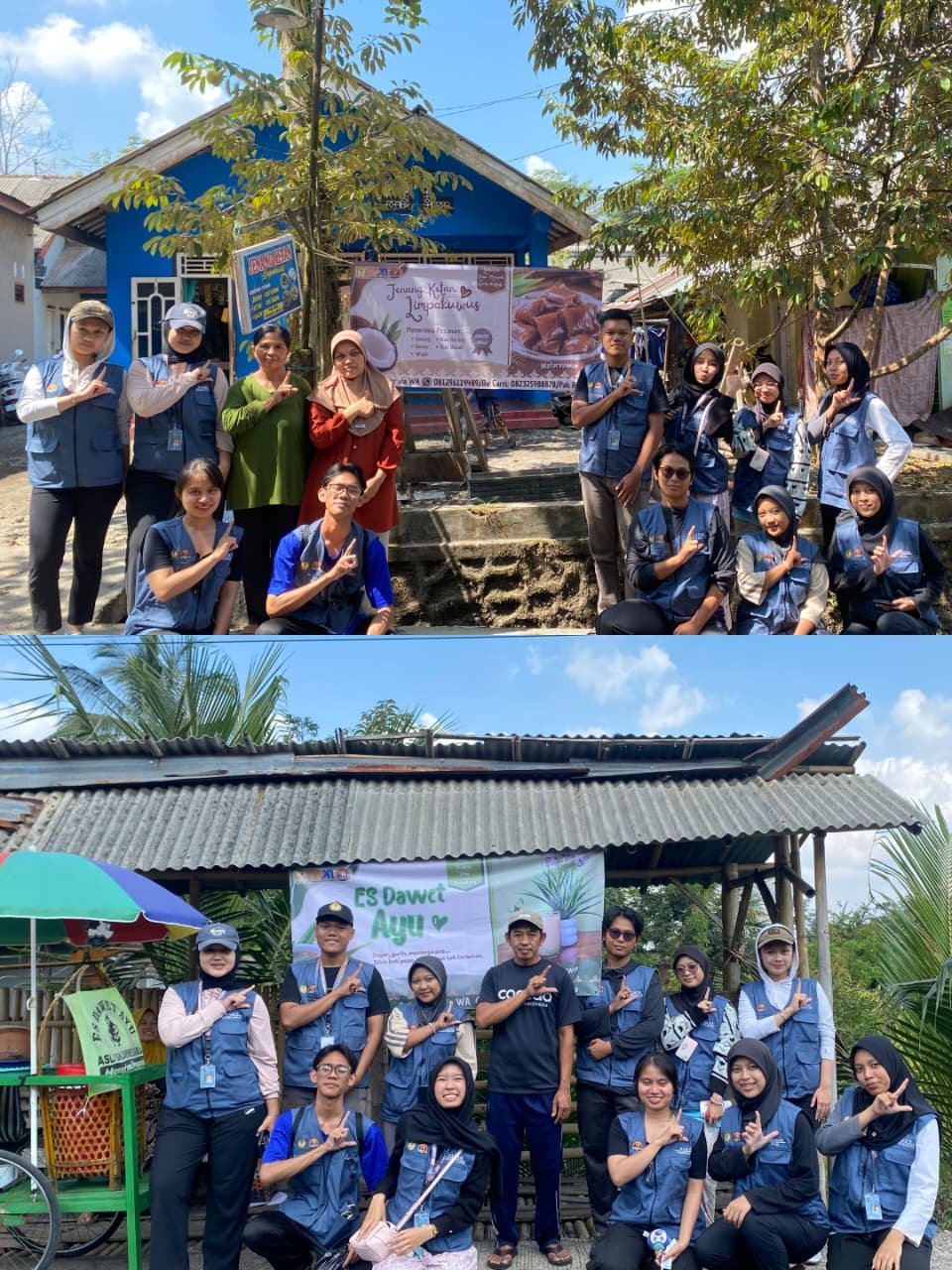 Kegiatan KKN Desa Limpakuwus Hari Ke-12: Penyerahan Banner UMKM