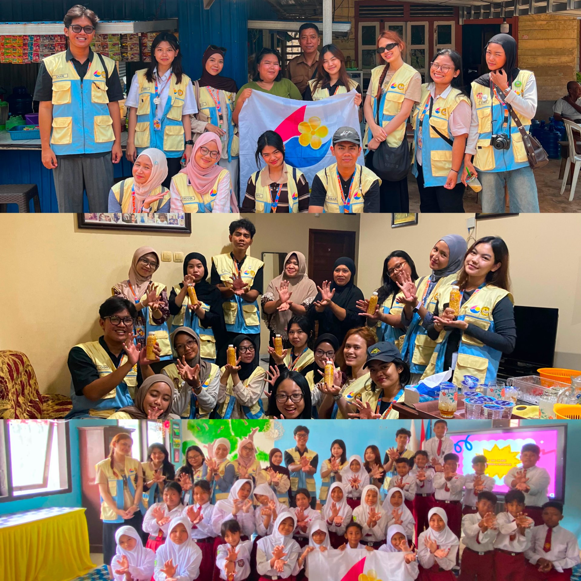 Kegiatan Kaka Asuh Mengajar, Piket Desa, dan Kunjungan UMKM