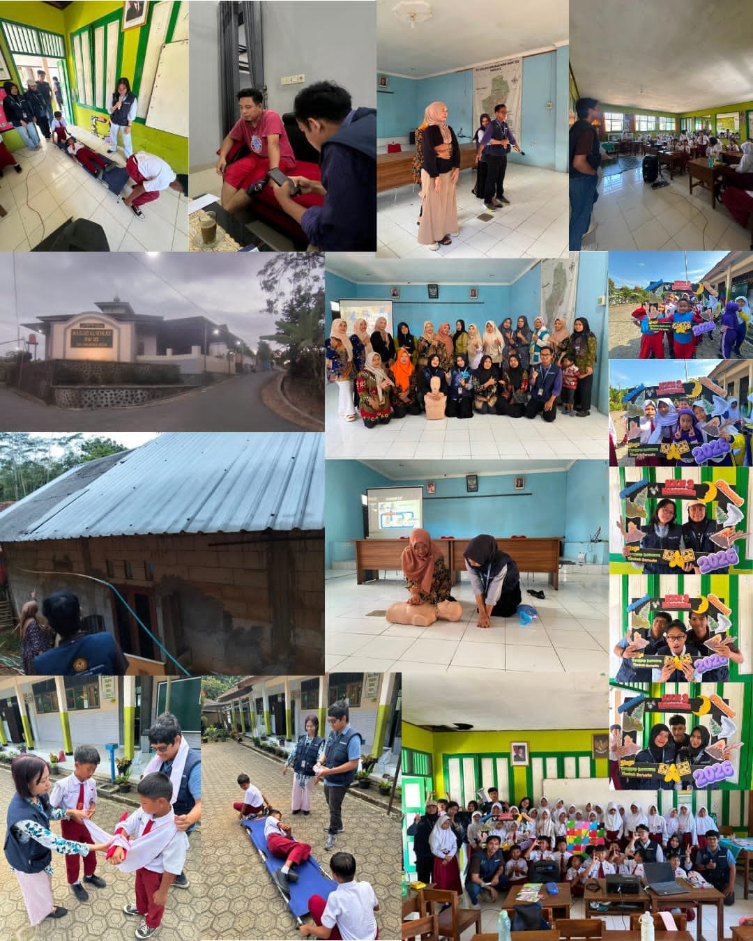 Sosialisasi Triage dan Bantuan Hidup Dasar (BHD), Edukasi Bencana Tanah Longsor dan Angin Kencang, serta Pembagian Undangan untuk FGD 2