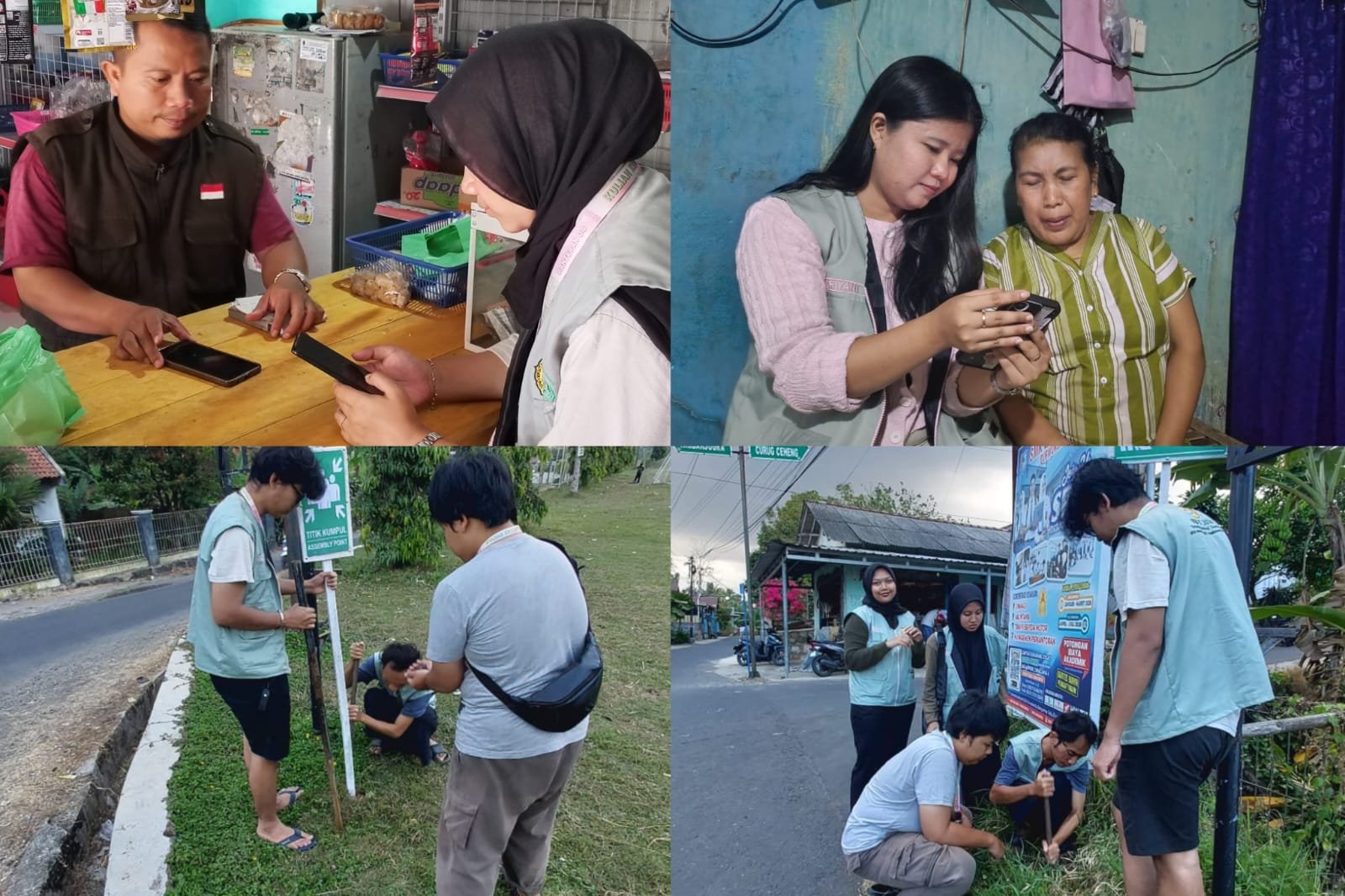 Pemasangan Rambu Titik Kumpul & Rambu Jalur Evakuasi Bencana, serta SIMUDA (Sistem Informasi UMKM Desa)