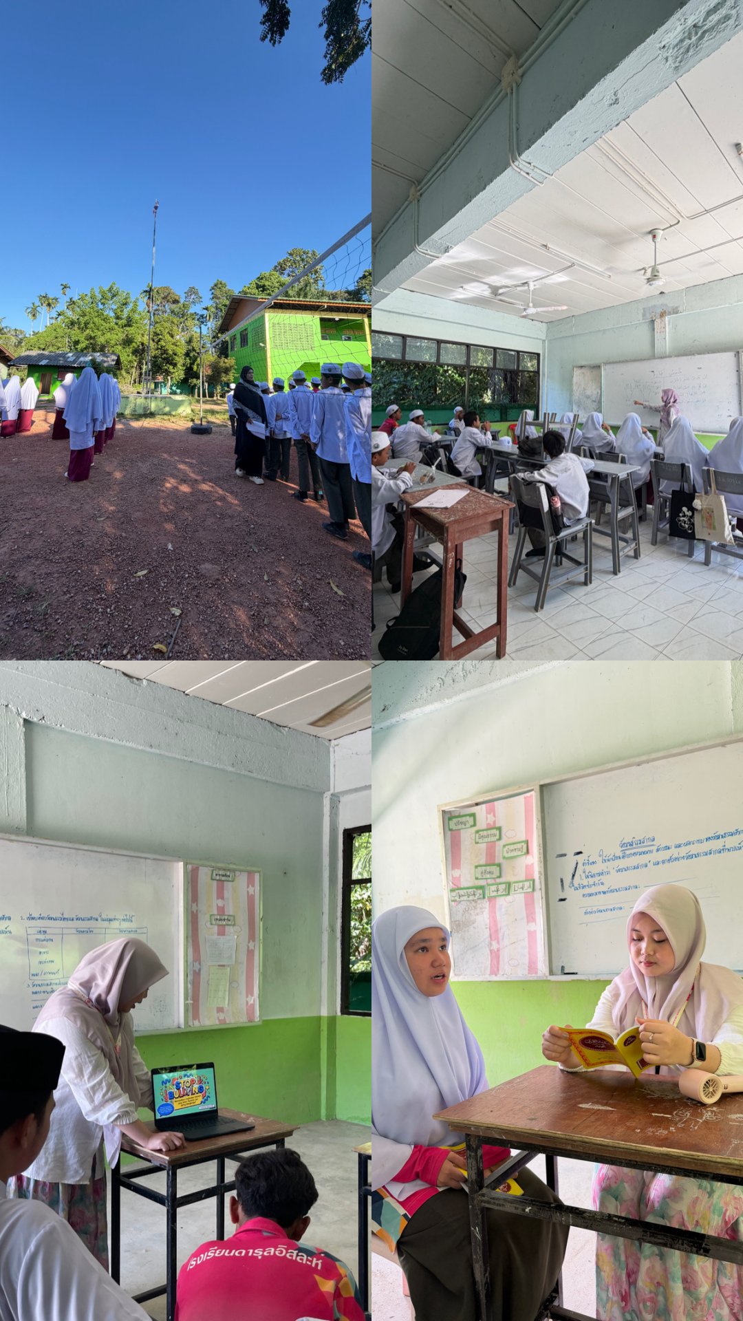 Pembelajaran mengenai edukasi stop bullying dan mengenal anggota tubuh dengan bahasa arab