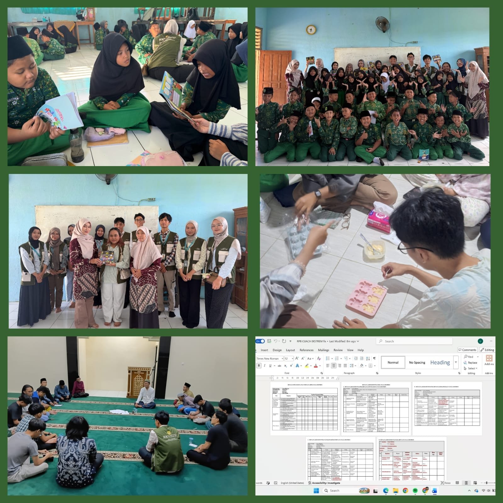 Penguatan Literasi Kebencanaan melalui Edukasi dan Penyerahan Buku Bacaan di MI Ma'arif NU Karangturi