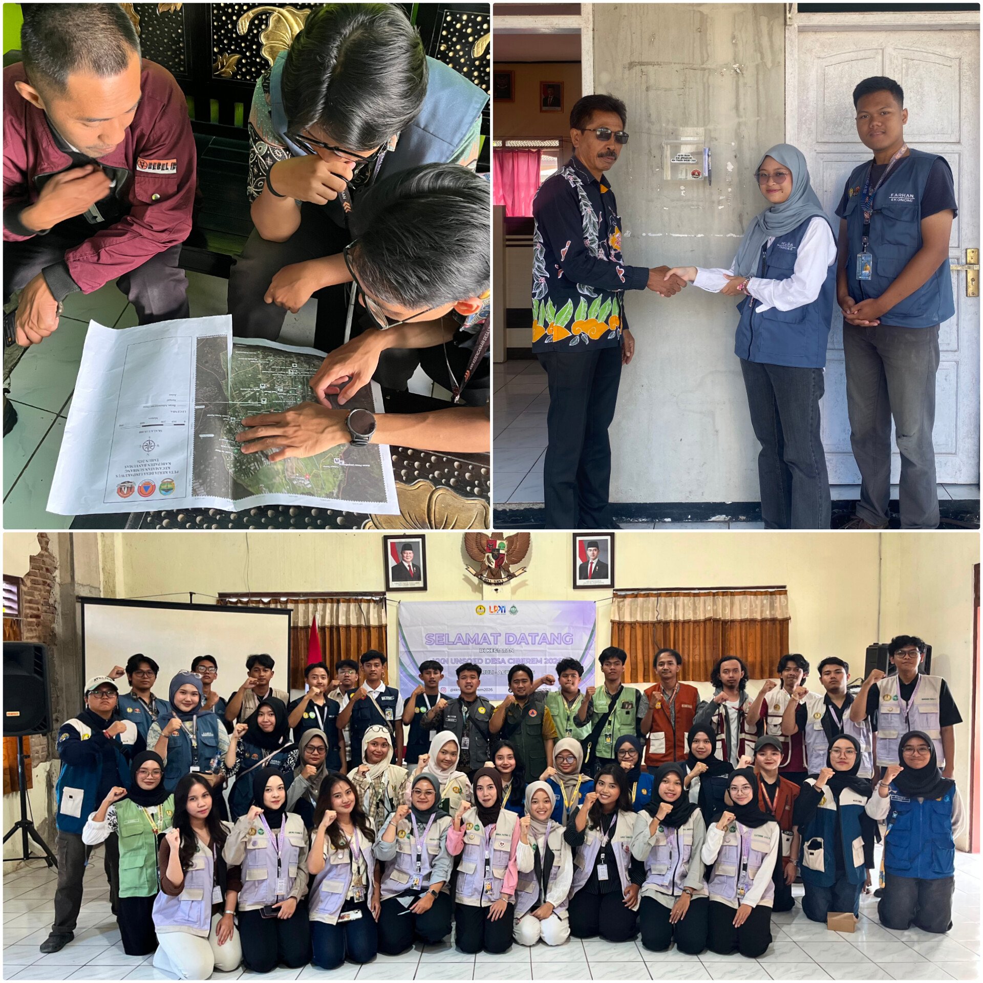 Sinergi Kegiatan Lapangan: Survei Pendataan BNBA Kebencanaan, Piket, dan Pembuatan Kotak Saran di Pemerintah Desa Limpakuwus