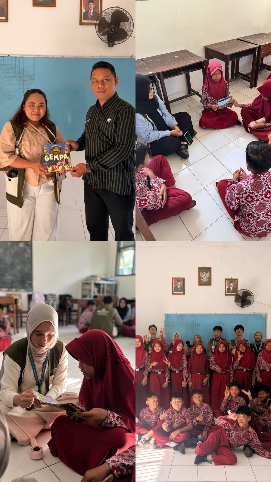 Literasi Kebencanaan Sd Karangturi dan Penyerahan Buku Literasi Kebencanaan ke Sd Karangturi