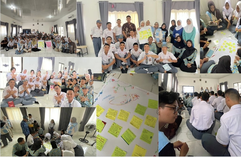Kegiatan di SMAN 1 Gantung, EduAction Inspire : membuat mading cita cita