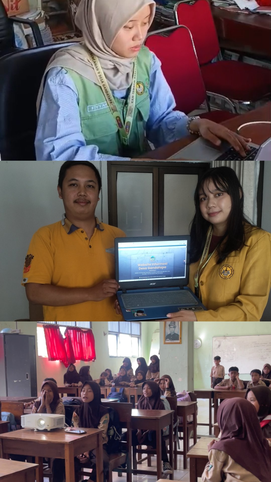 Piket Balai Desa, Pengaktifan Website Desa Terkait Kegiatan Kebencanaan KKN, dan Sosialisasi Bencana Alam