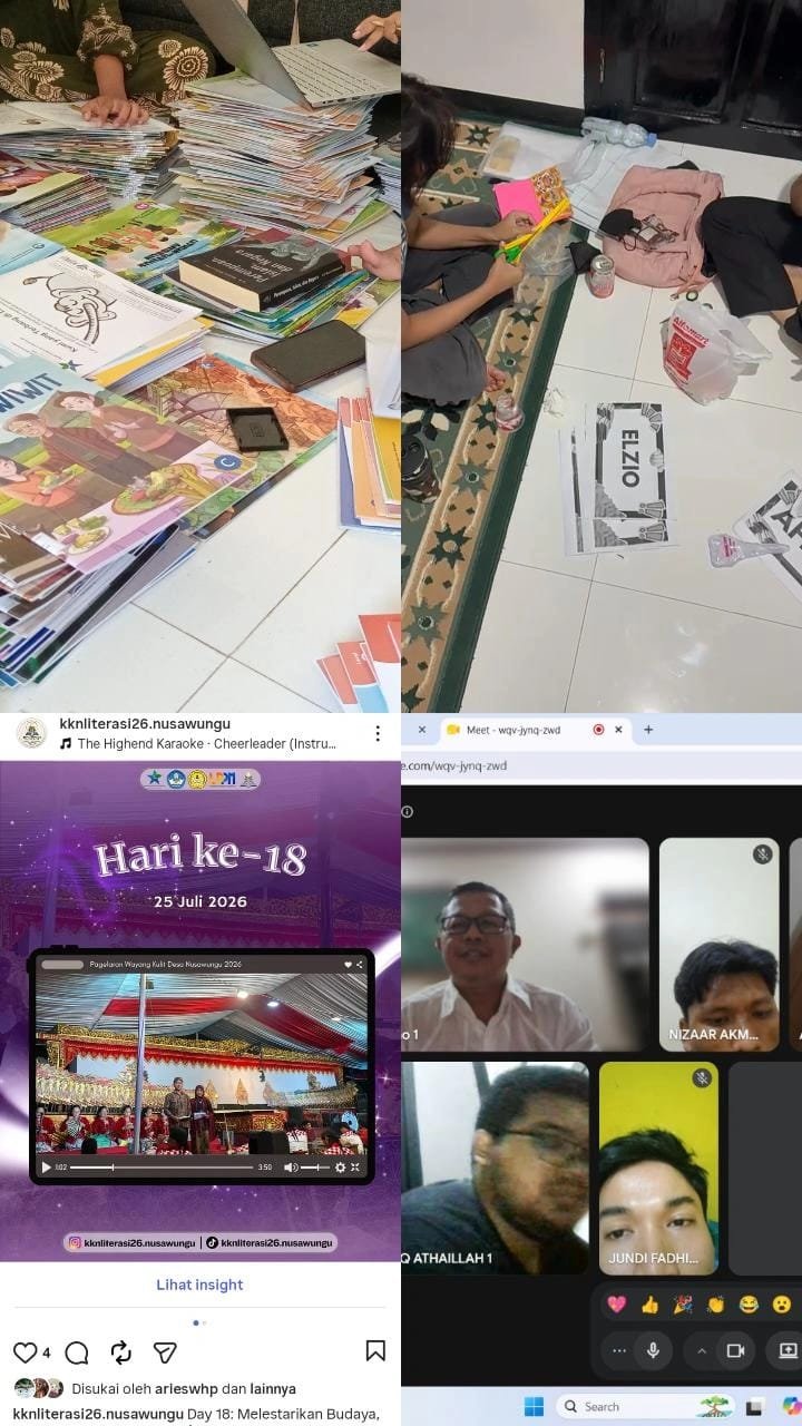 Pelabelan Koleksi Buku Perpusdes, Persiapan Program Kerja Perpusnas, Publikasi Konten, dan Monev Bersama DPL