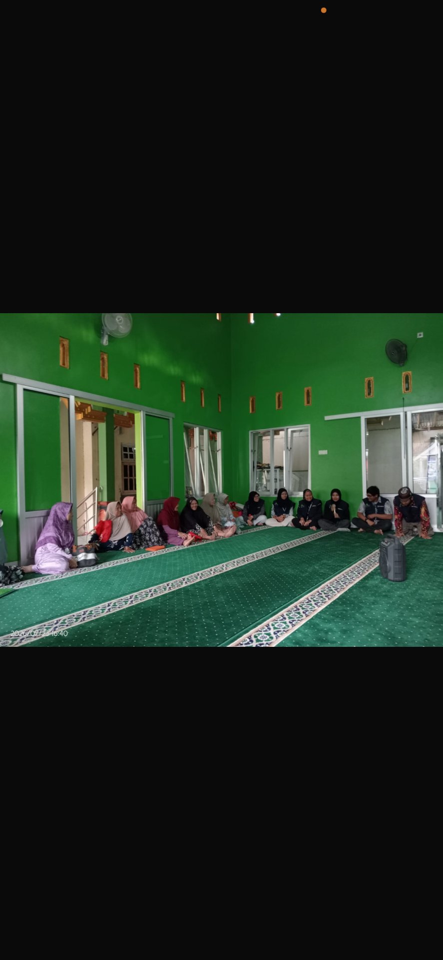 Pengsiian materi di pengajian RW 3