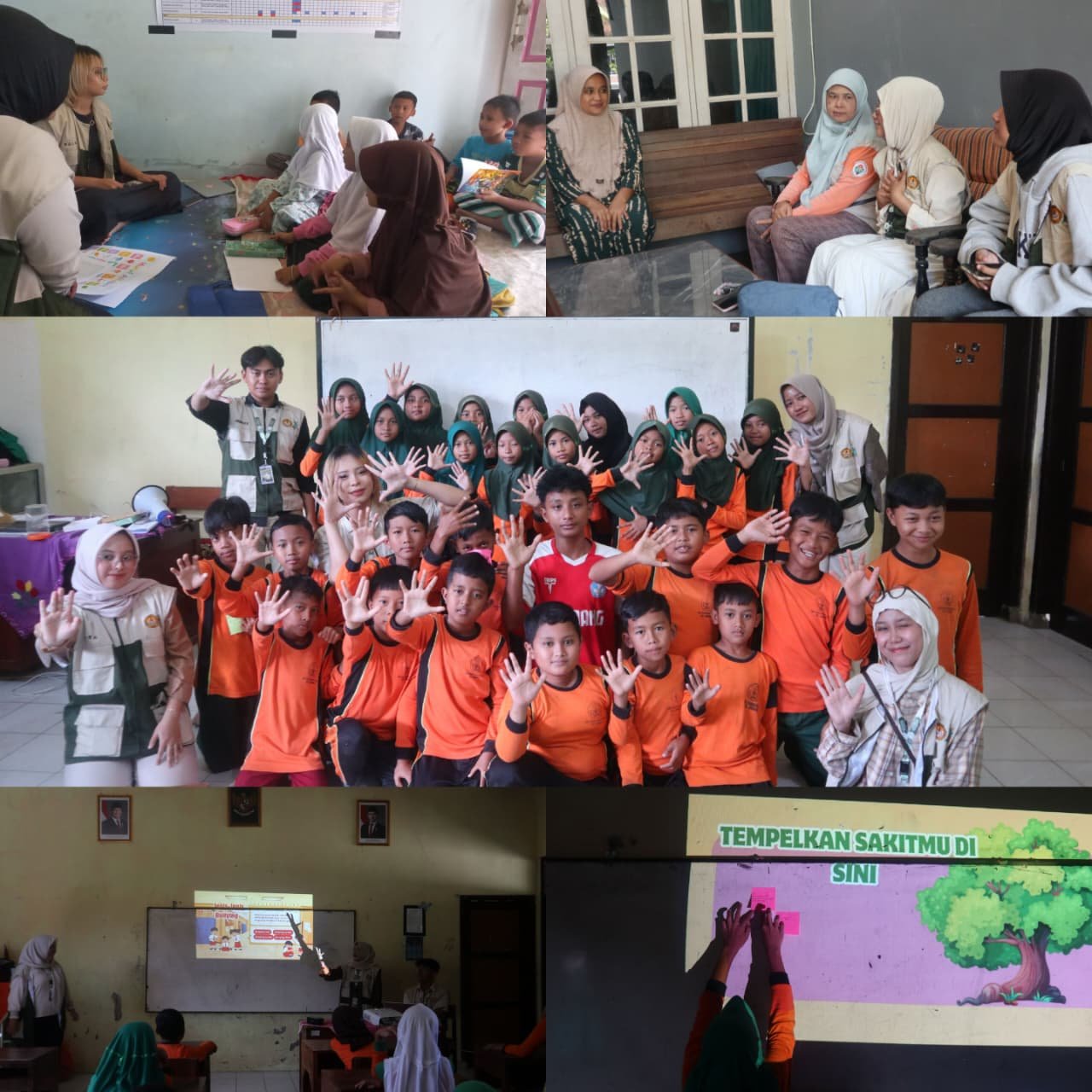 Sosialisasi Kebencanaan dan Anti-bullying di SDN 2 Banjarsari Kulon, Bimbingan Belajar, Serta Wawancara UMKM