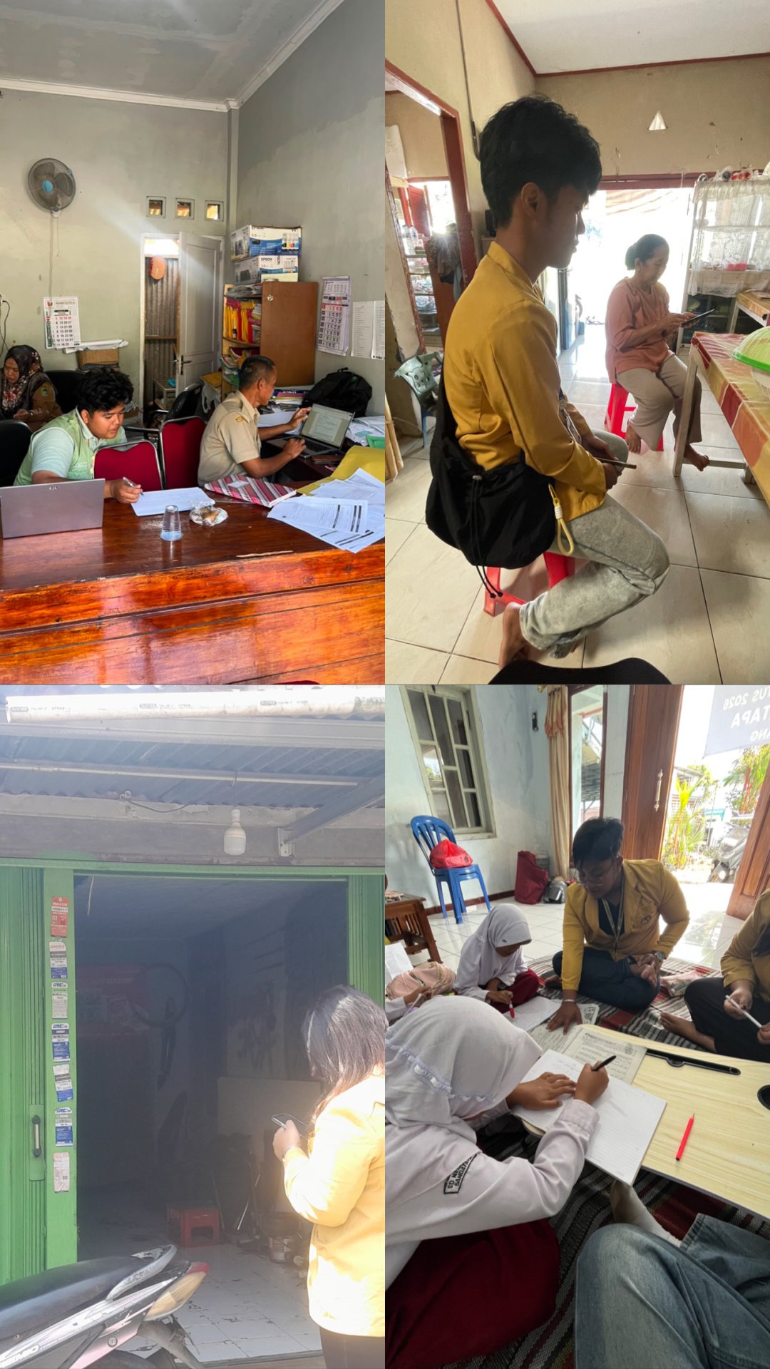Piket Balai Desa, Sosialisasi Pentingnya Digitalisasi Usaha dan Kelas Bimbingan Mata Pelajaran Sekolah Dasar