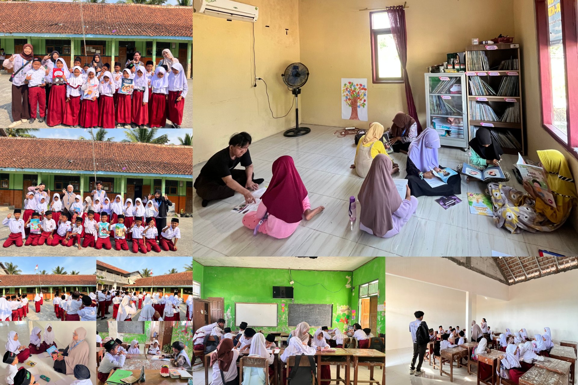 DAY 20 | Asah Minat Baca Siswa MI Nurul Huda, KKN-L 36 Grugu Gelar "Cerdas Mengulas Buku" serta Tertibkan Layanan Perpustakaan