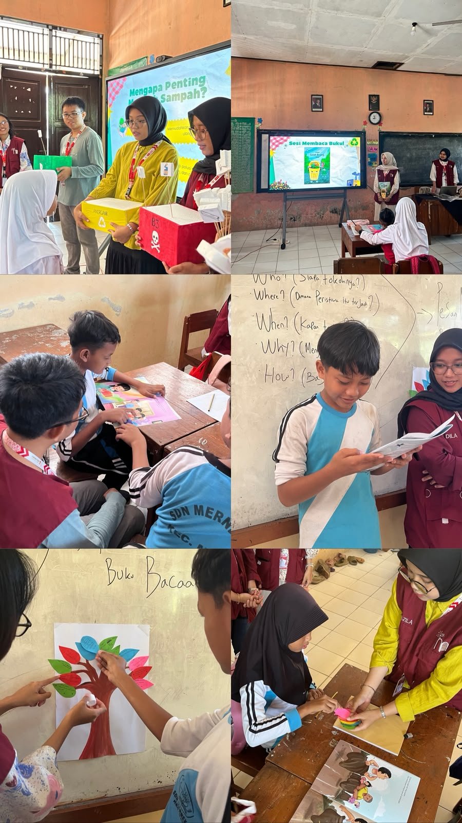 Pelaksanaan Program Kerja Menulis Cerita dan Membuat Proyek Berbasis Buku Bacaan di SD Negeri 2 Mernek