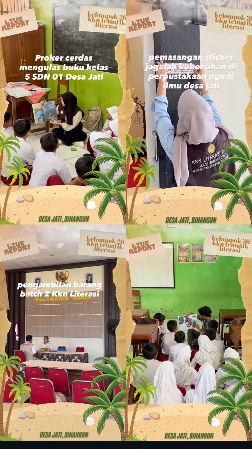 Kegiatan hari ke 20 KKN Literasi kelompok 26
