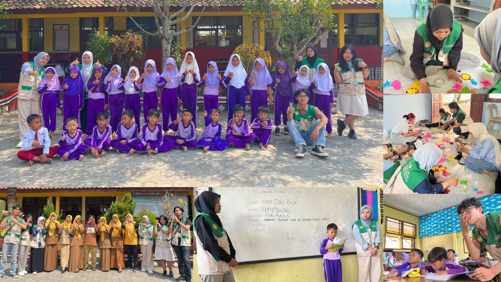 Kegiatan Cerdas Mengulas Buku Bersama Siswa Kelas 5 di SD Negeri Bantarsari 01 dan Persiapan Menghias Perpustakaan Desa Bantarsari