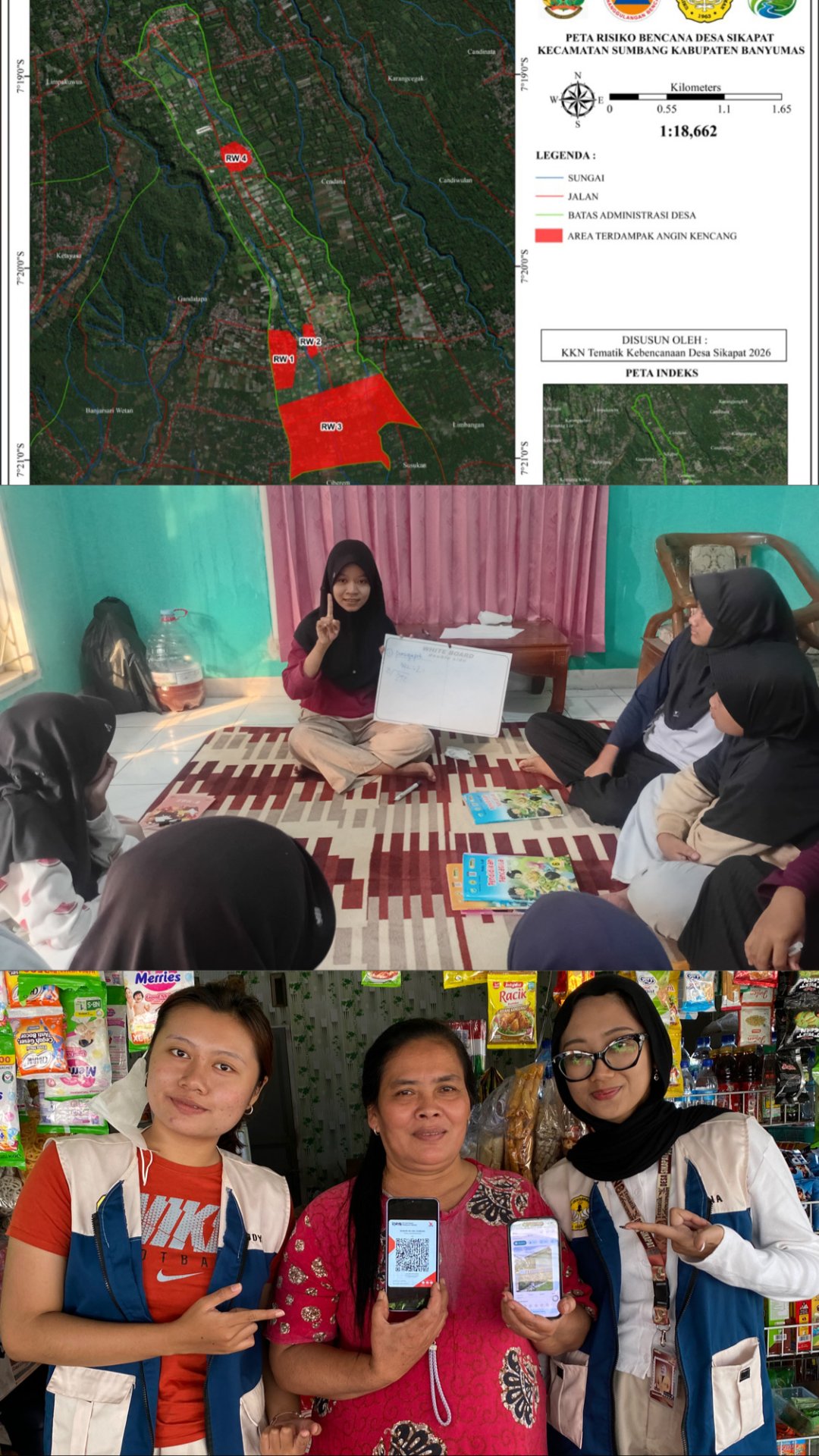 Piket Balai Desa, Pendampingan QRIS dan Gmaps, Bimbingan Belajar