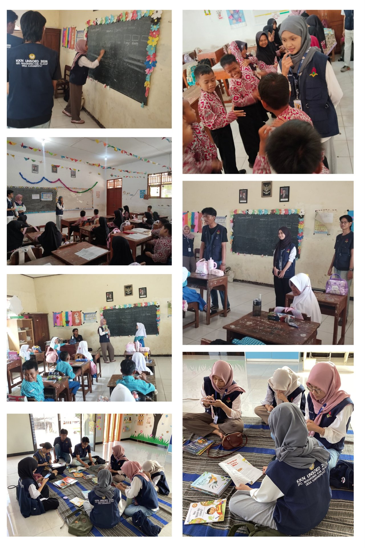 Pelaksanaan Kegiatan Literasi dan Pengelolaan Perpustakaan di SDN 1 dan SDN 2 Karangputat