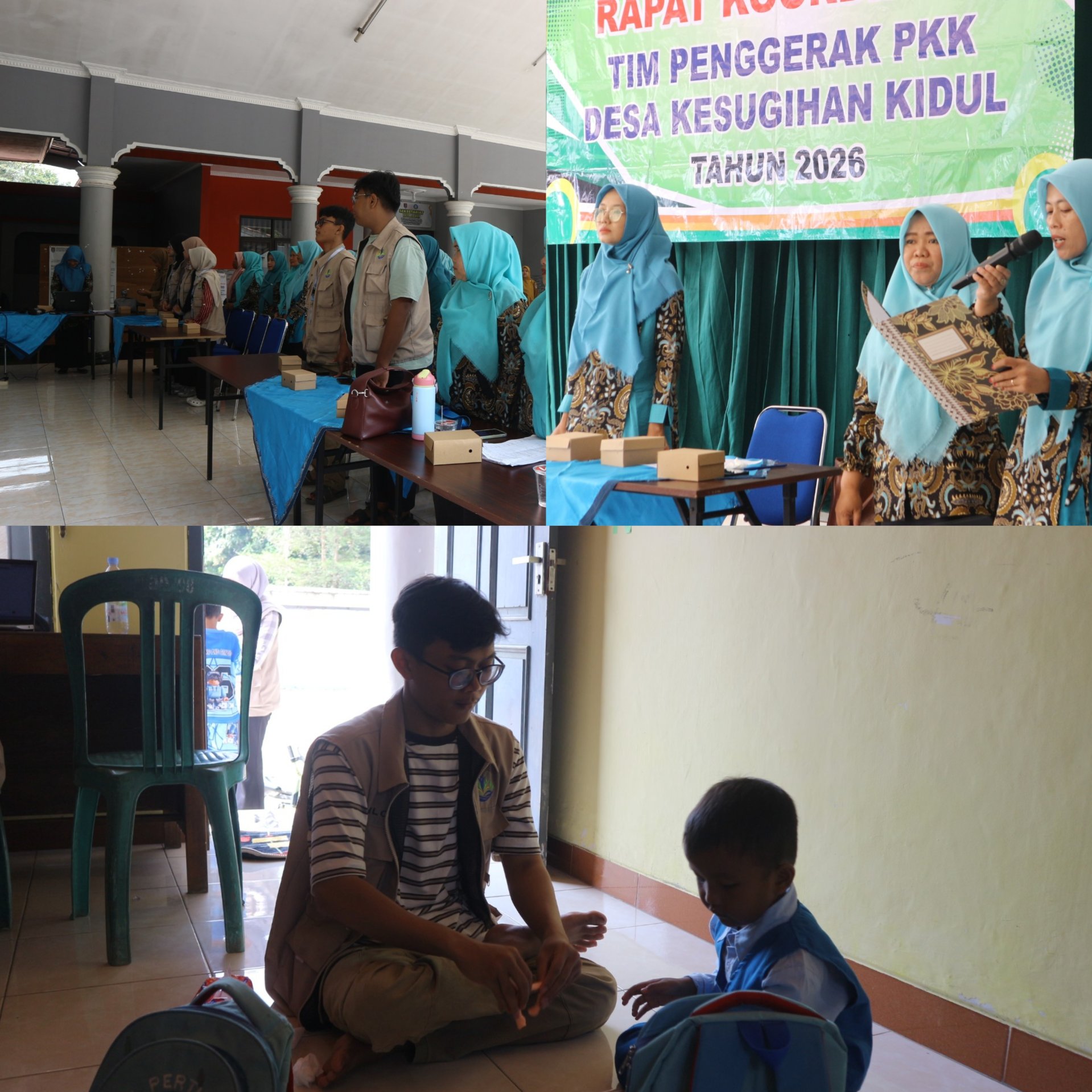 Sosialisasi dengan Ibu-Ibu PKK & Pelayanan Perpustakaan Ngudi Kawruh Desa Kesugihan Kidul