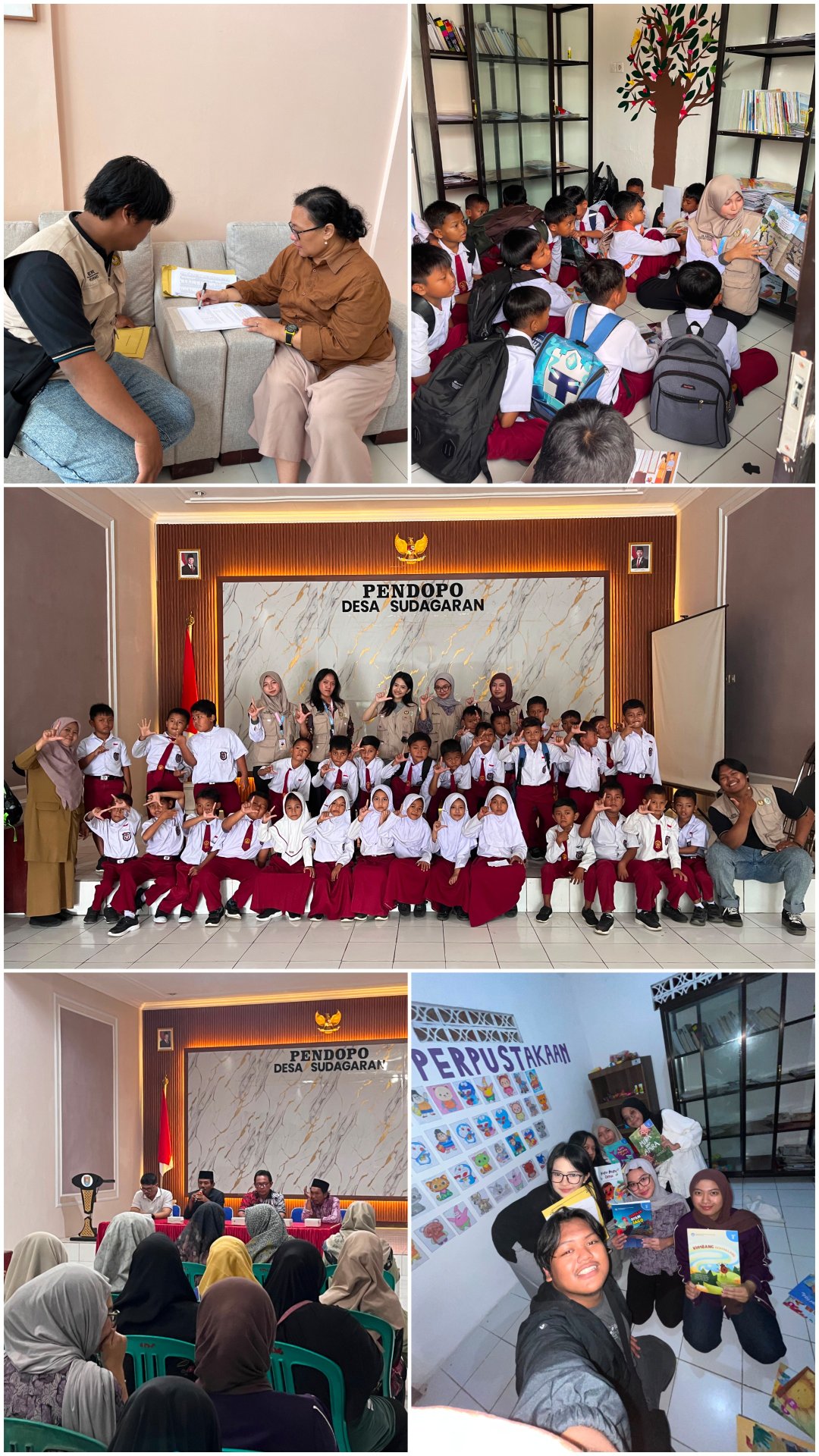 Mahasiswa KKN Unsoed Melaksanakan Program Kerja Kunjungan Literasi Ke Perpustakaan Desa disertai dengan Kegiatan Membaca Nyaring di Perpustakaan Desa, Pengambilan barang tahap 2 dan mengikuti Musyawarah Panitia HUT ke-81 RI
