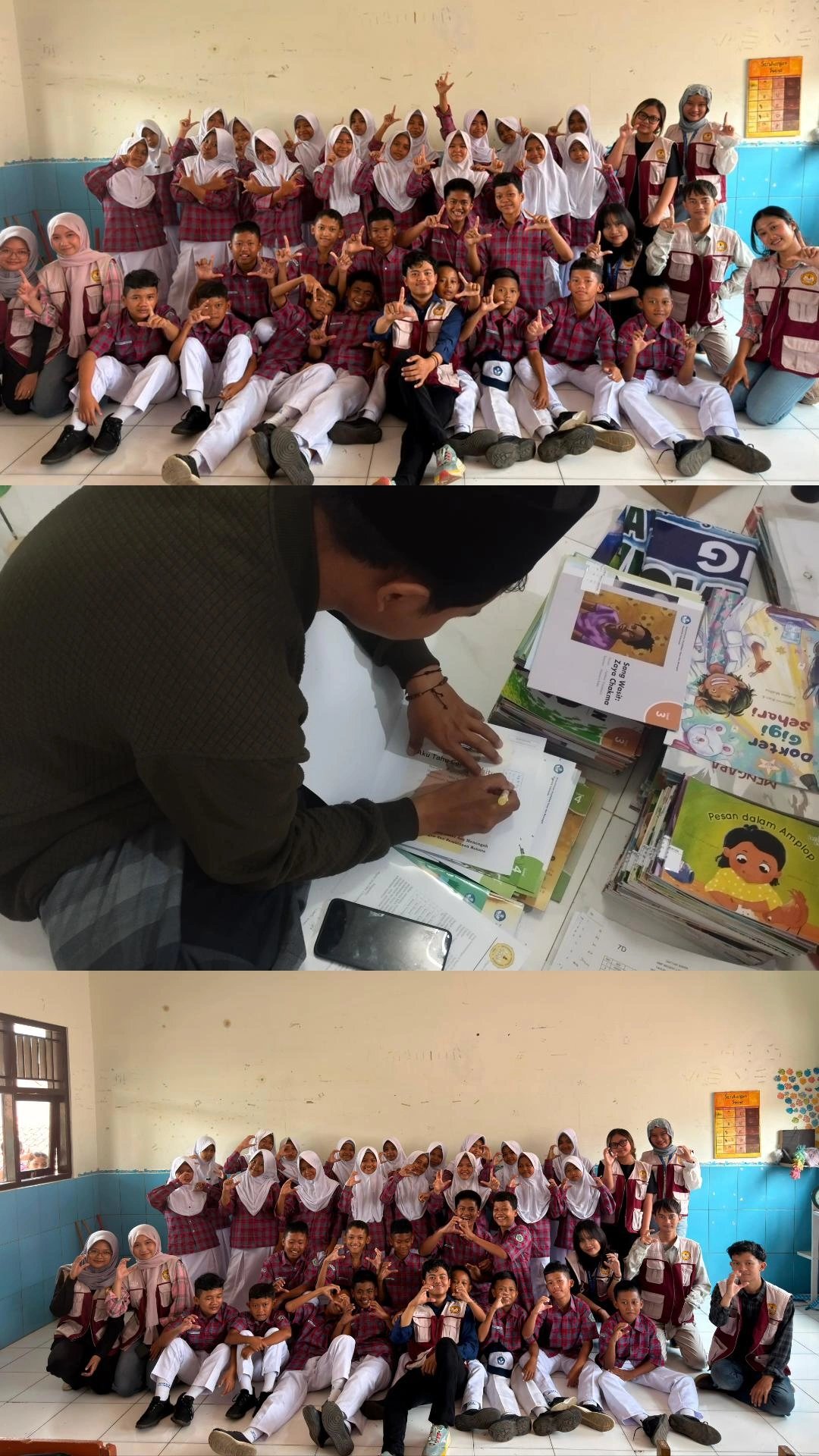 PELAPORAN HARI KE-21 KELOMPOK 45 KKN TEMATIK LITERASI DESA CIBEUNYING