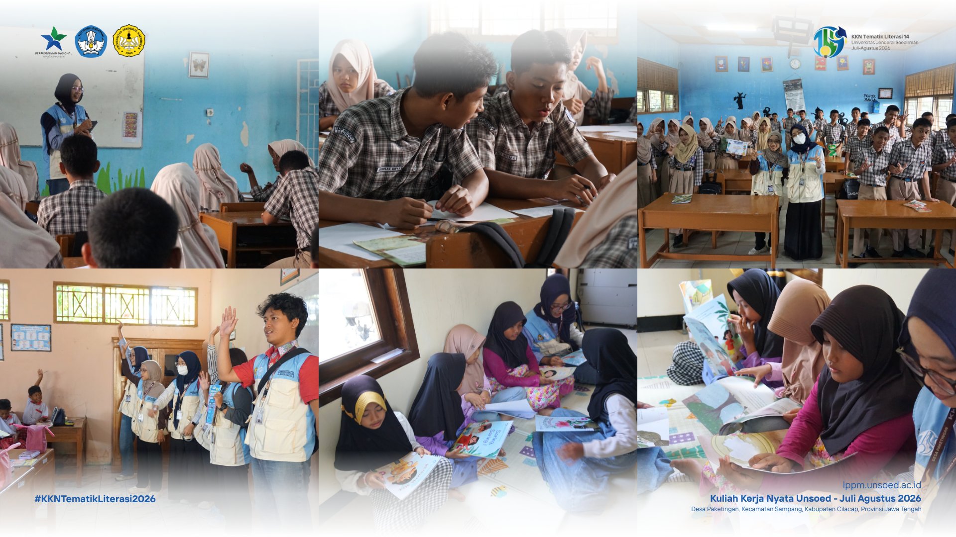 Perluas Jangkauan Literasi, KKN Tematik Literasi Padukan Edukasi Menulis, Sosialisasi Lomba, dan Pelayanan Perpustakaan