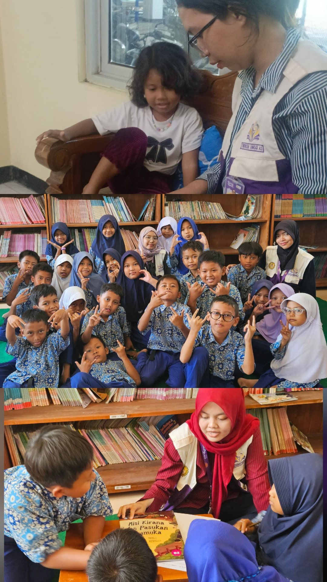 Menguatkan Budaya Literasi Melalui Pelayanan Perpustakaan Desa dan Cerdas Mengulas Buku di SD N 4 Karangkemiri