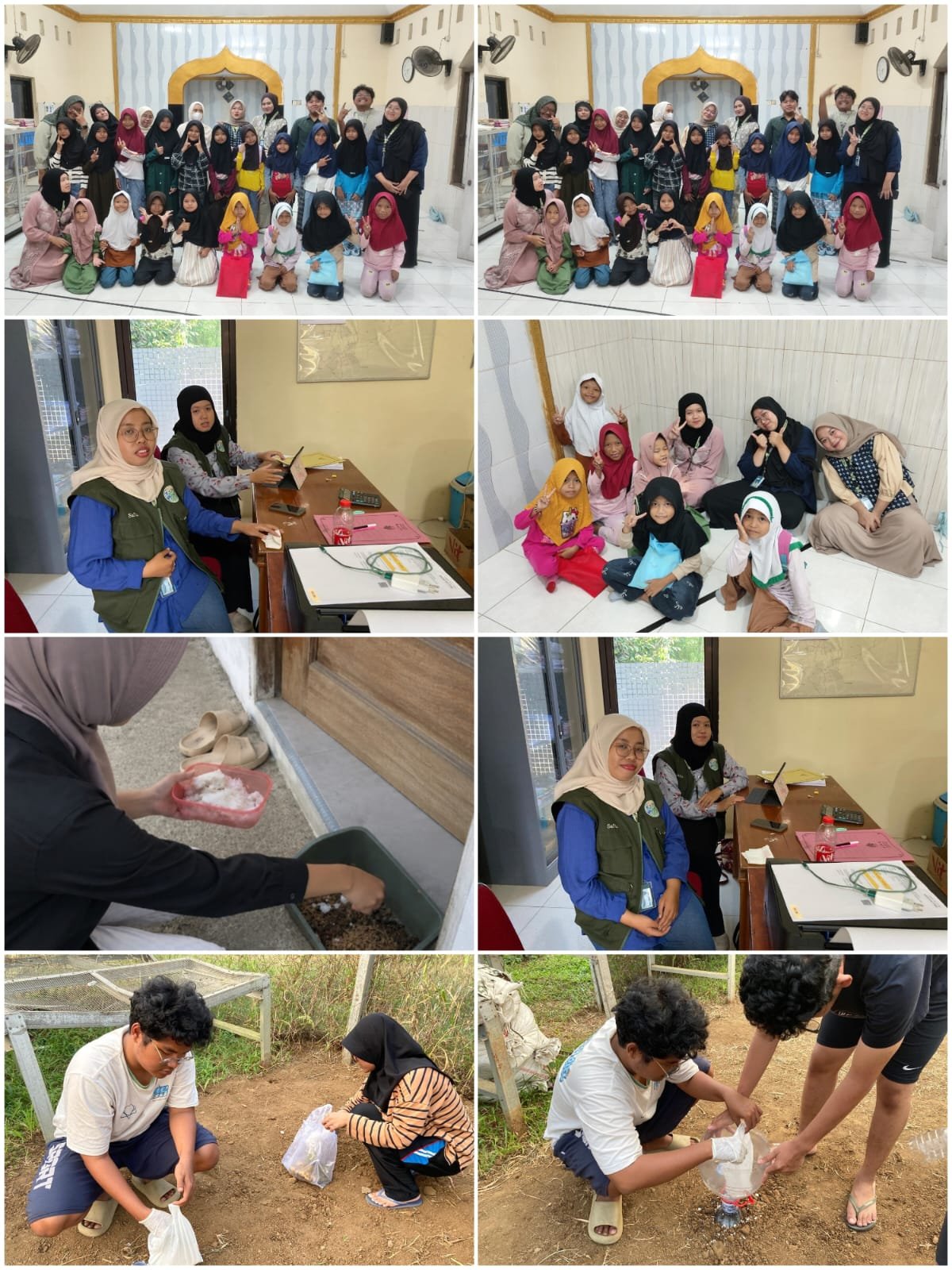 Pendampingan Pembelajaran TPQ, Monitoring Biopori dan Maggot, serta Piket Desa